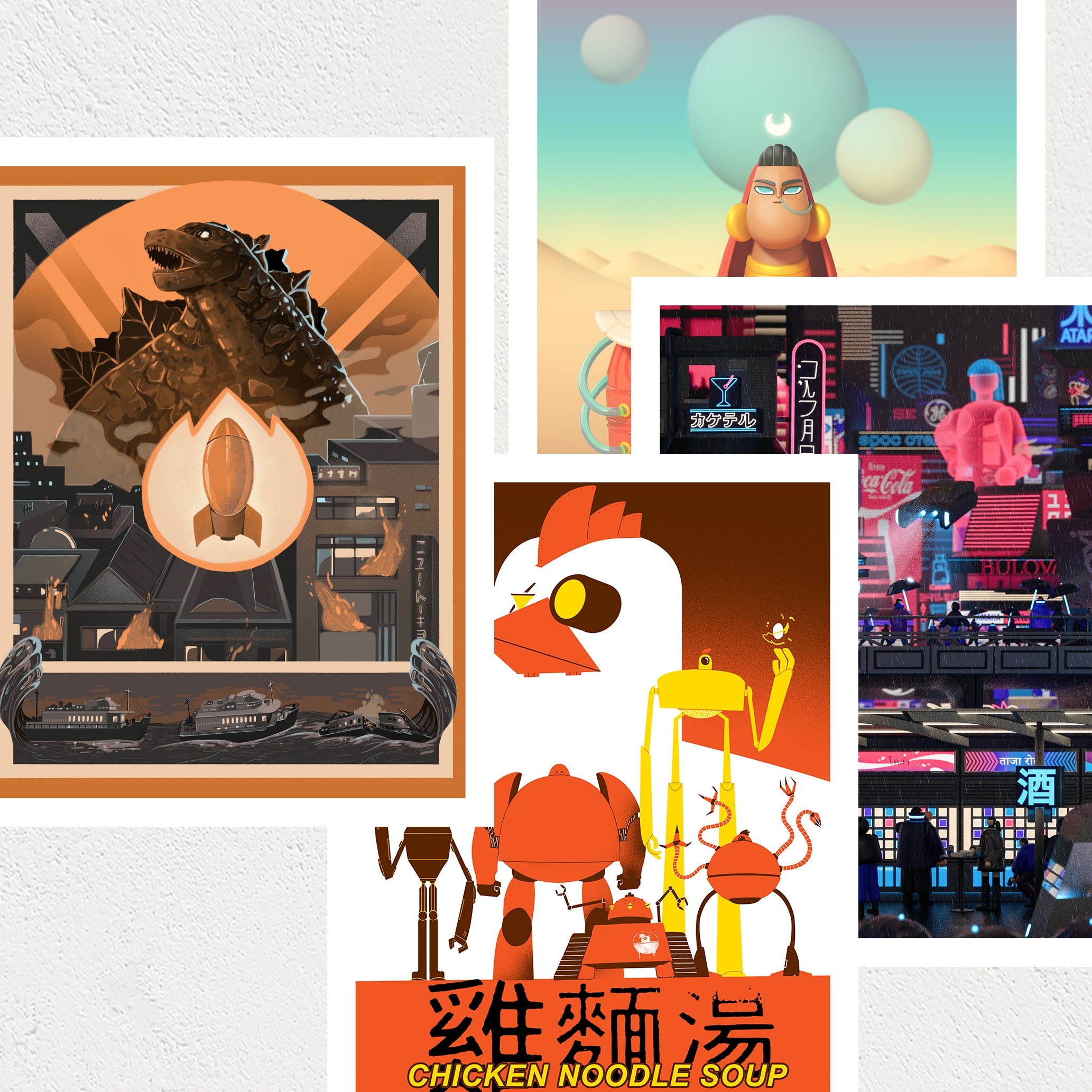 Weekend Character Print & Posters – Weekend Characters