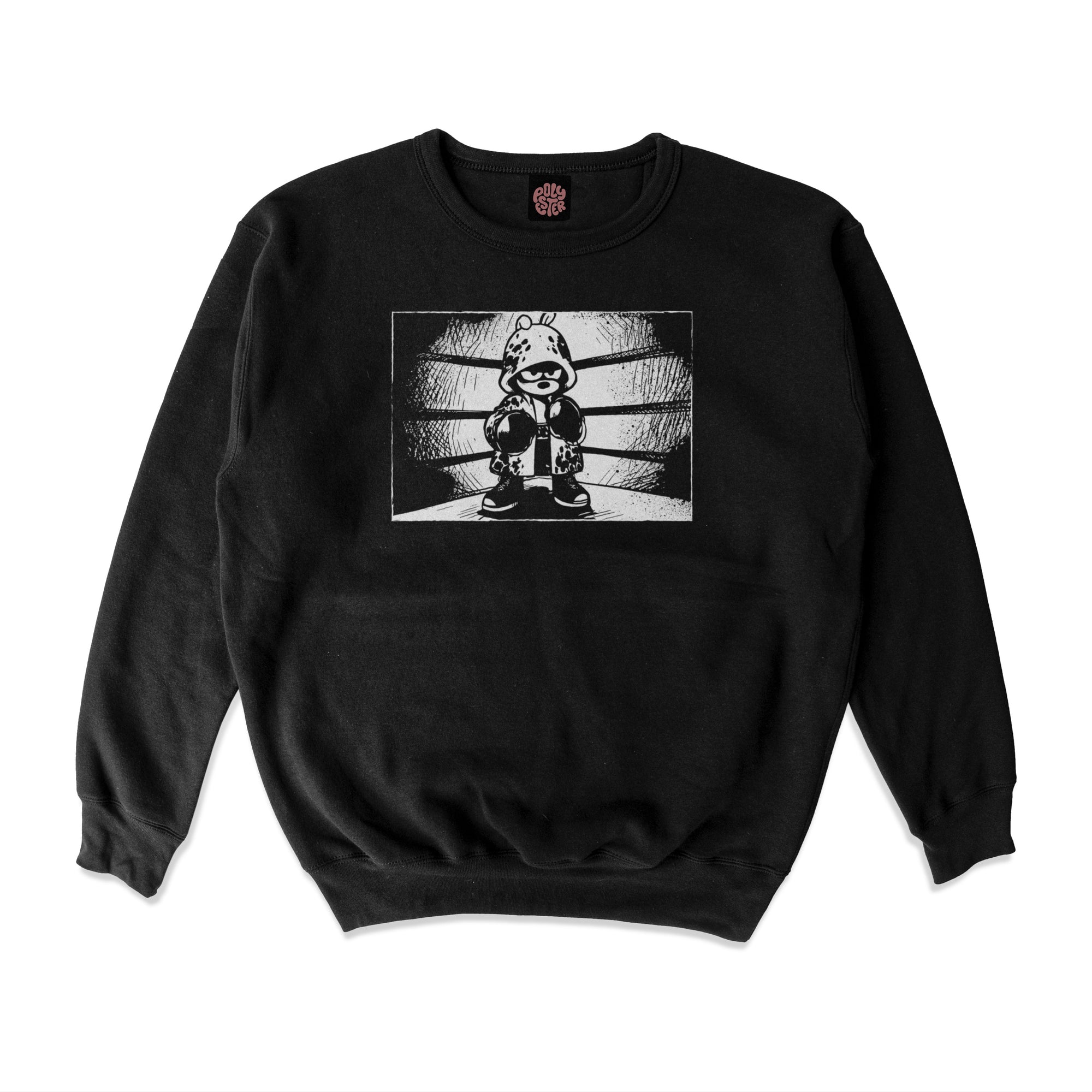 Raccoon Boxer crewneck sweater