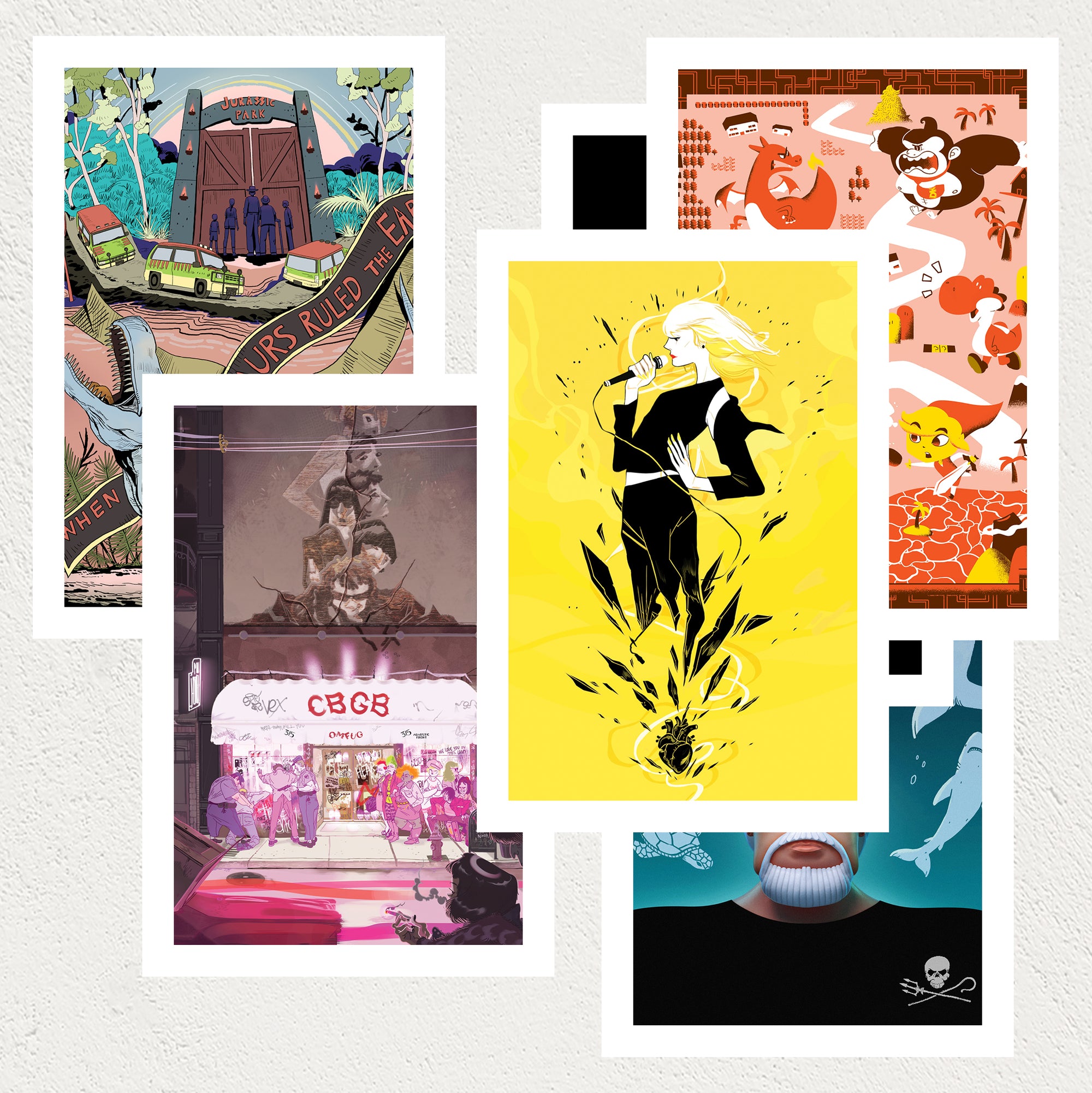 Pop Culture mini print set