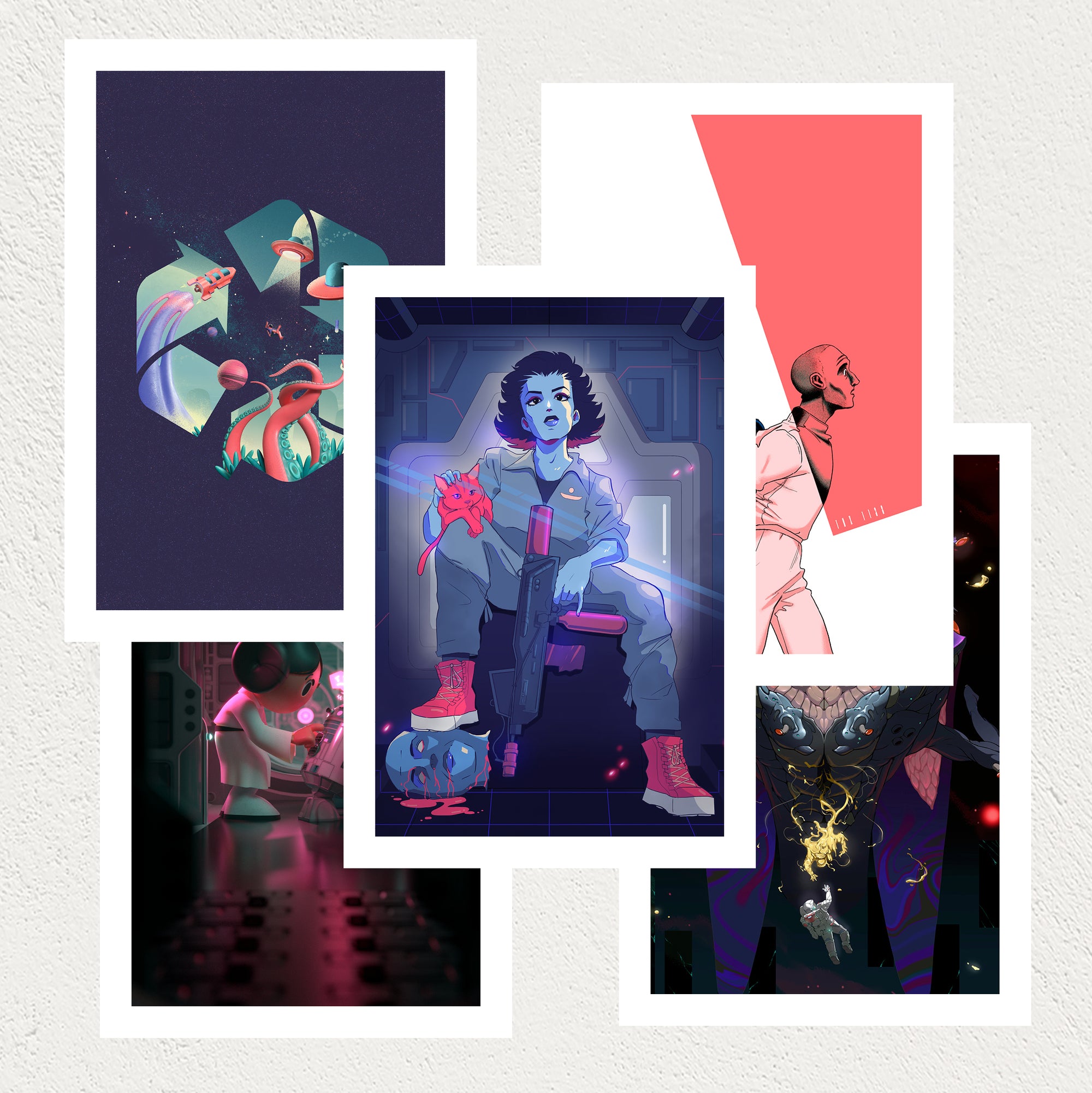 Pop Culture mini print set