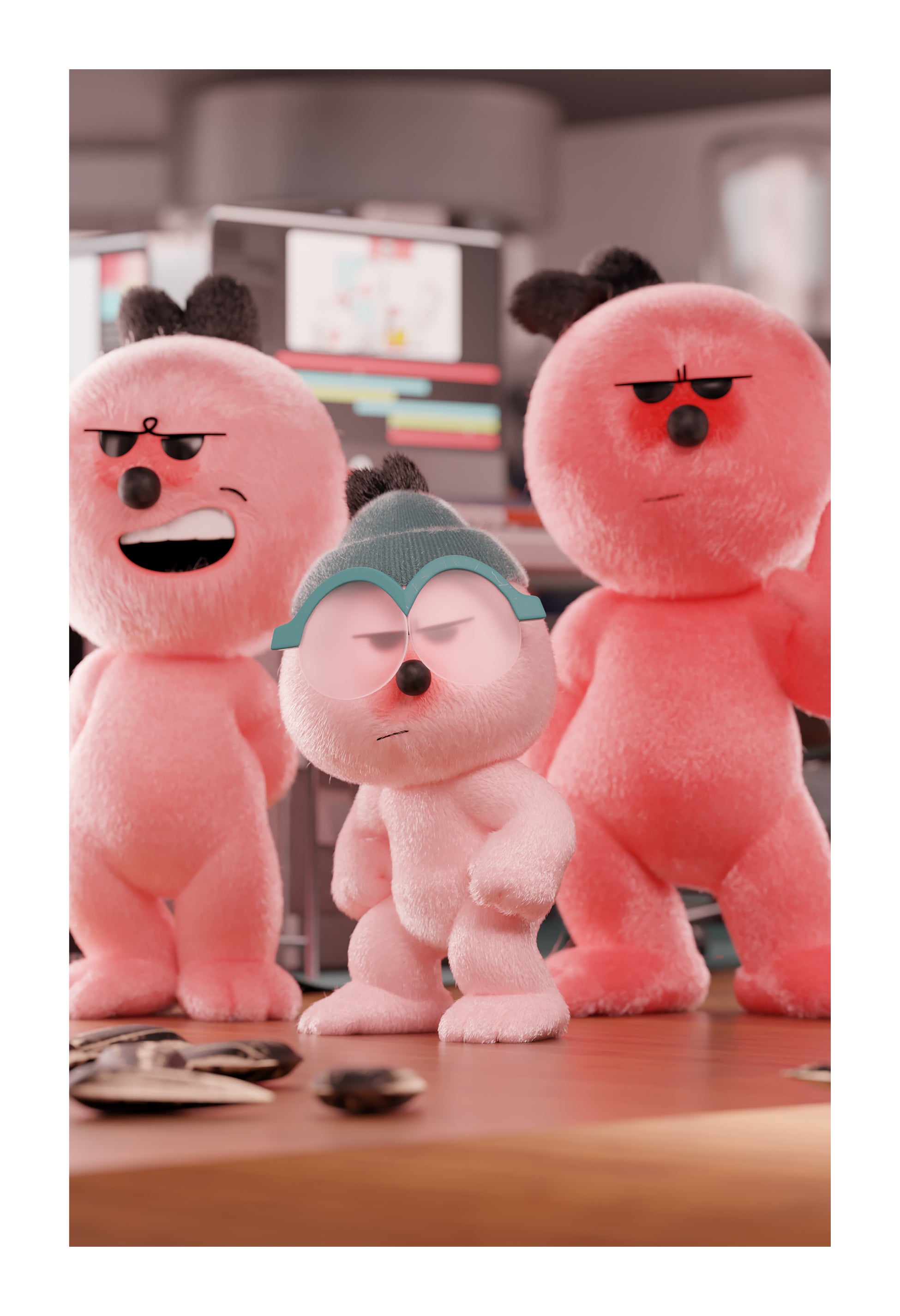 Hamsters and friends mini print set