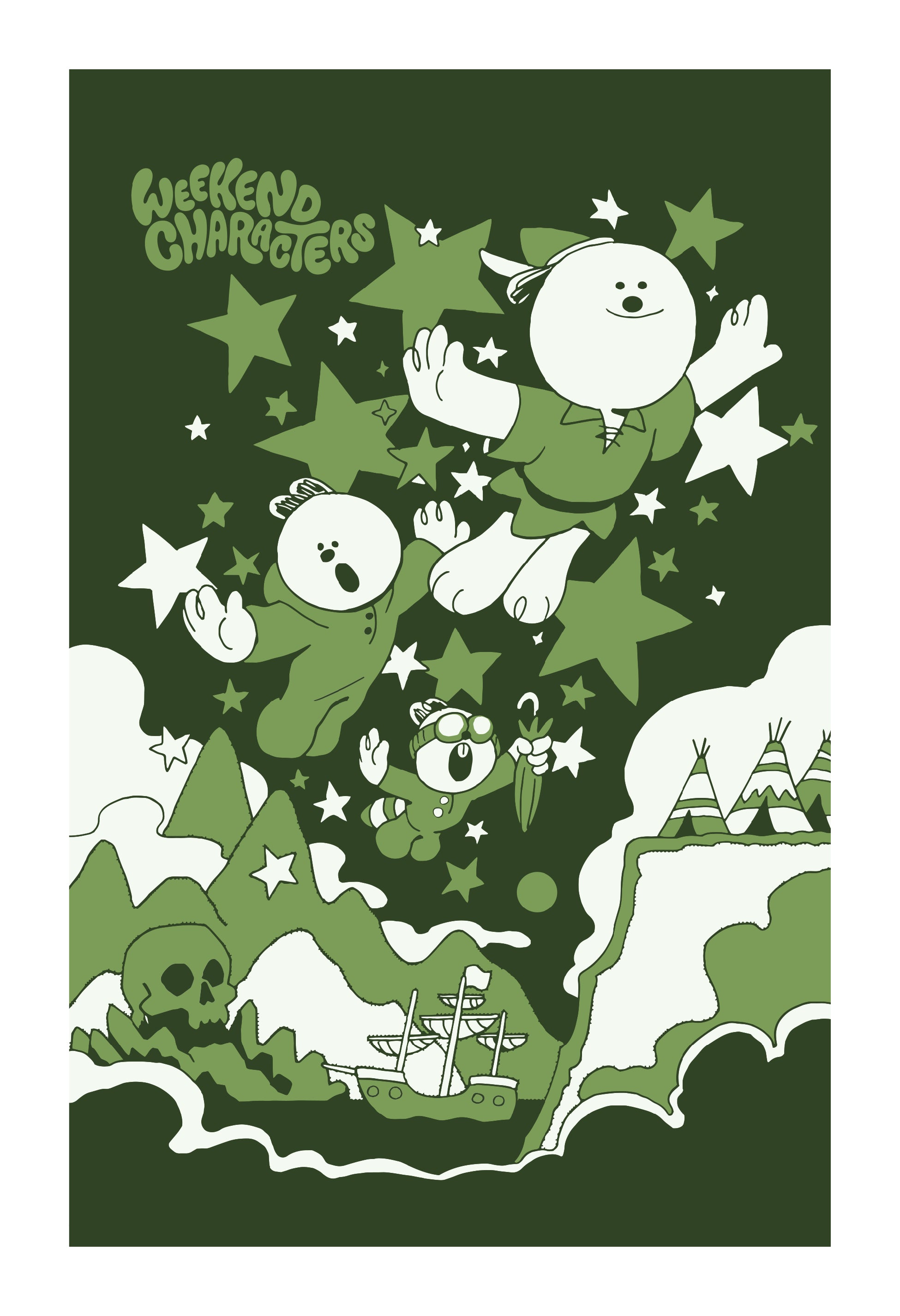 Hamsters and friends mini print set