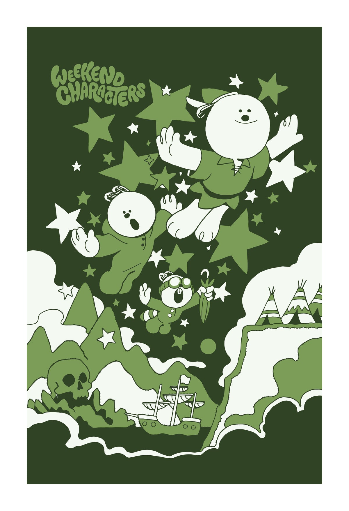 Set 5: Born to Wander mini print set