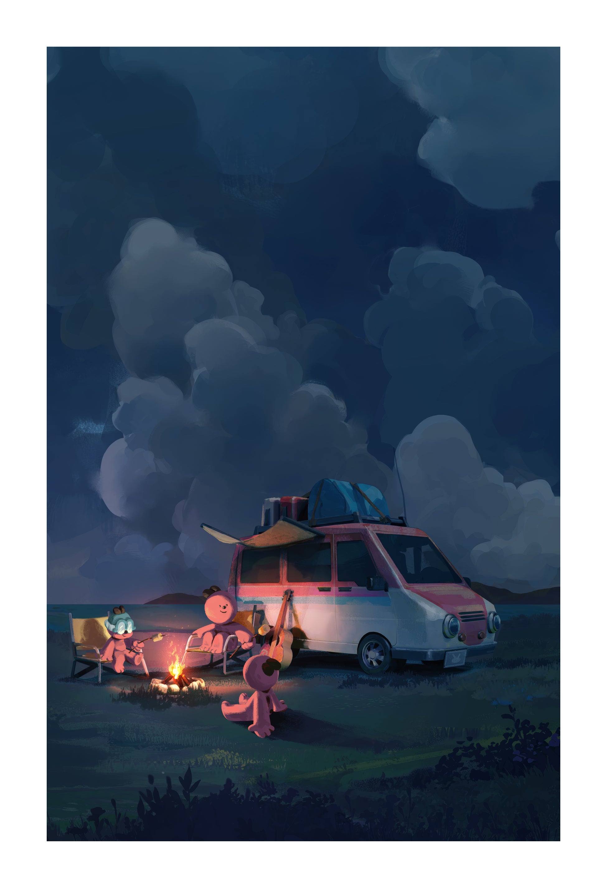 Hamsters and friends mini print set
