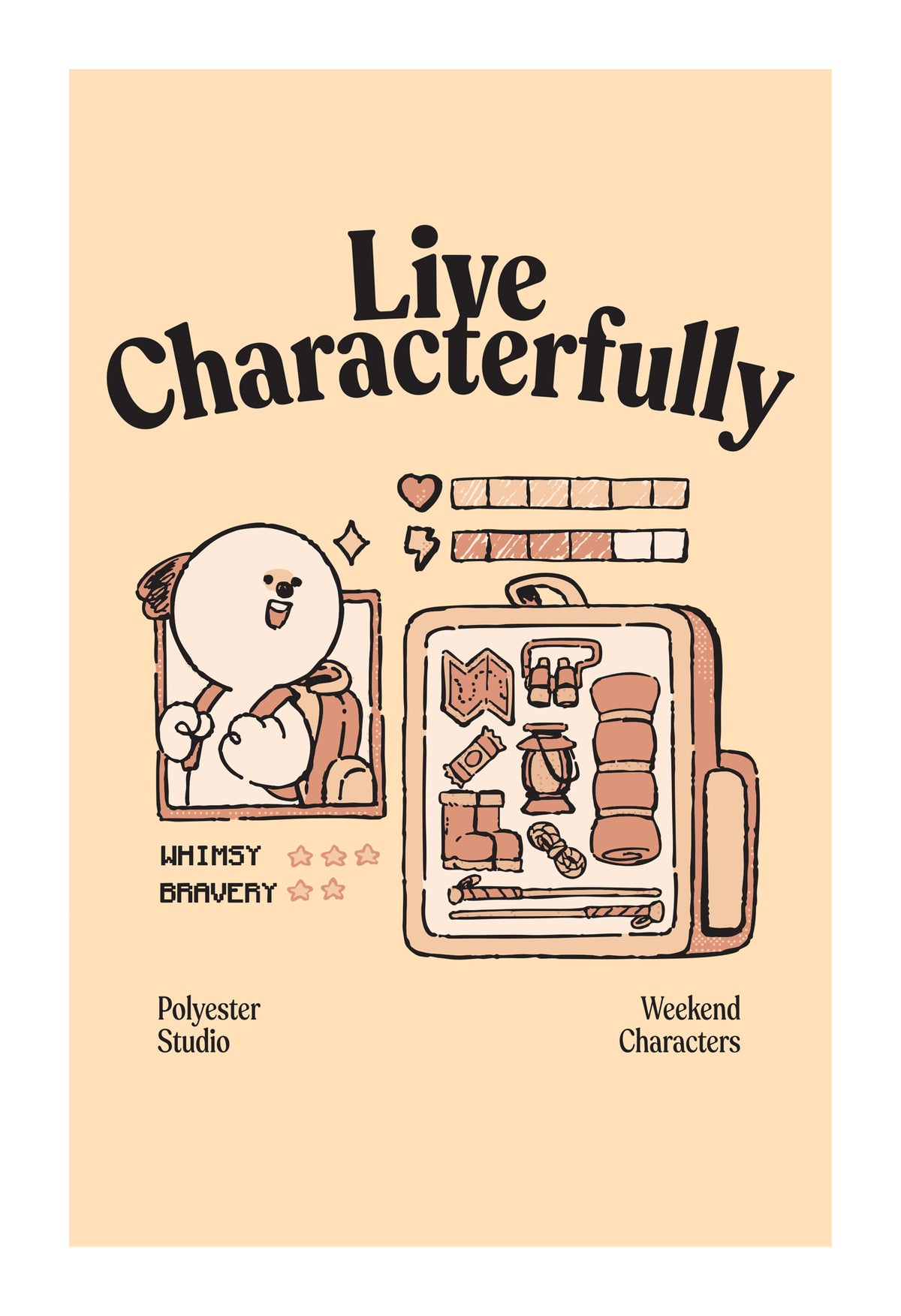 Set 6: Live Characterfully mini print set