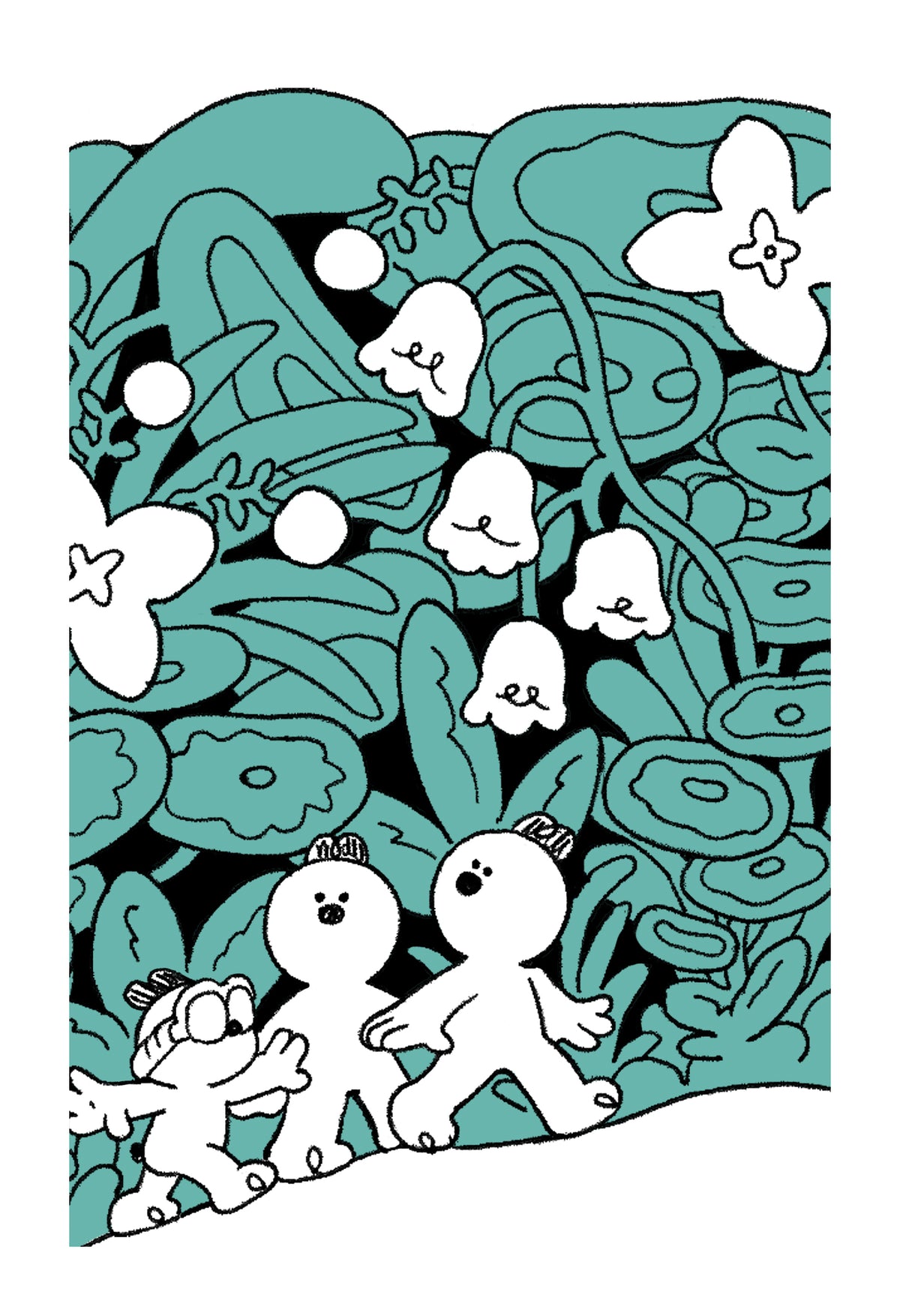 Set 4: Nature Friends mini print set