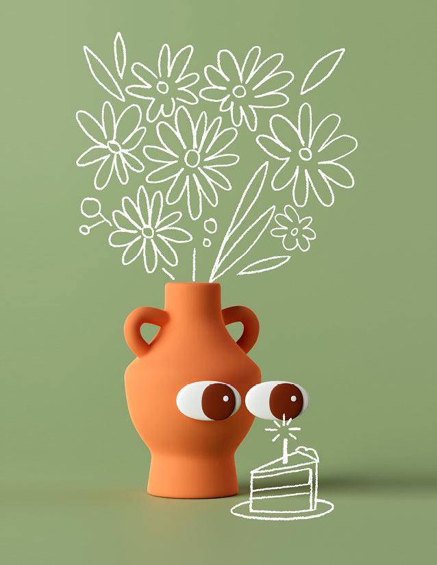 Birthday Plant Greeting Card