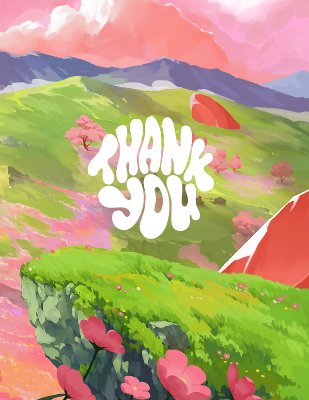 Thank You Landscape Greeting Card