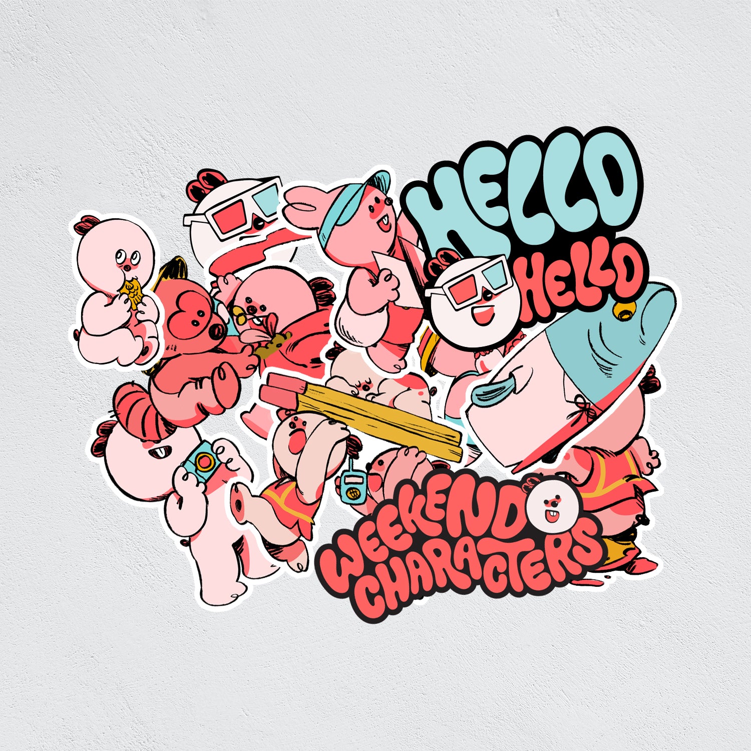Sticker pack: Hamsters and friends set