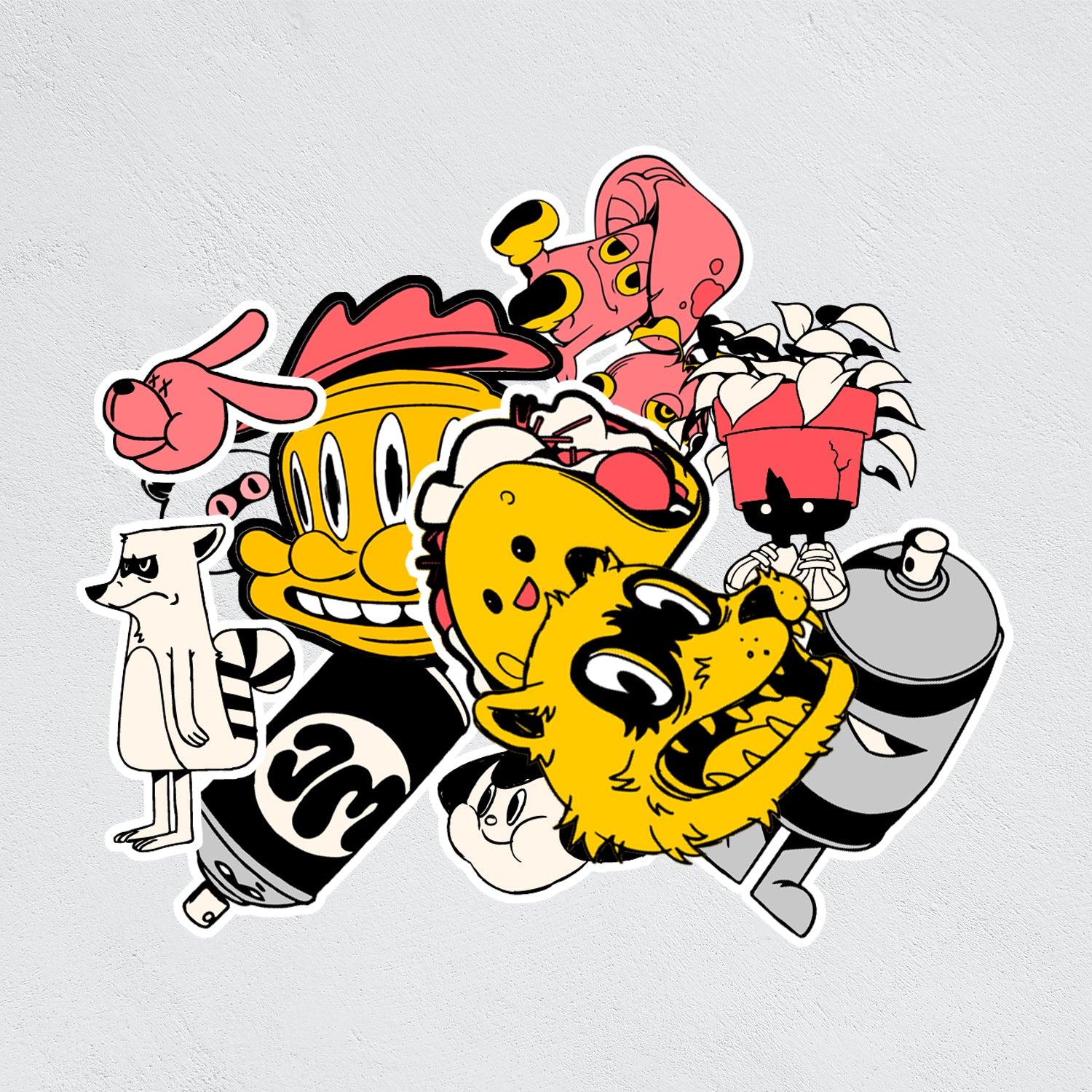 Sticker pack: Strange characters set