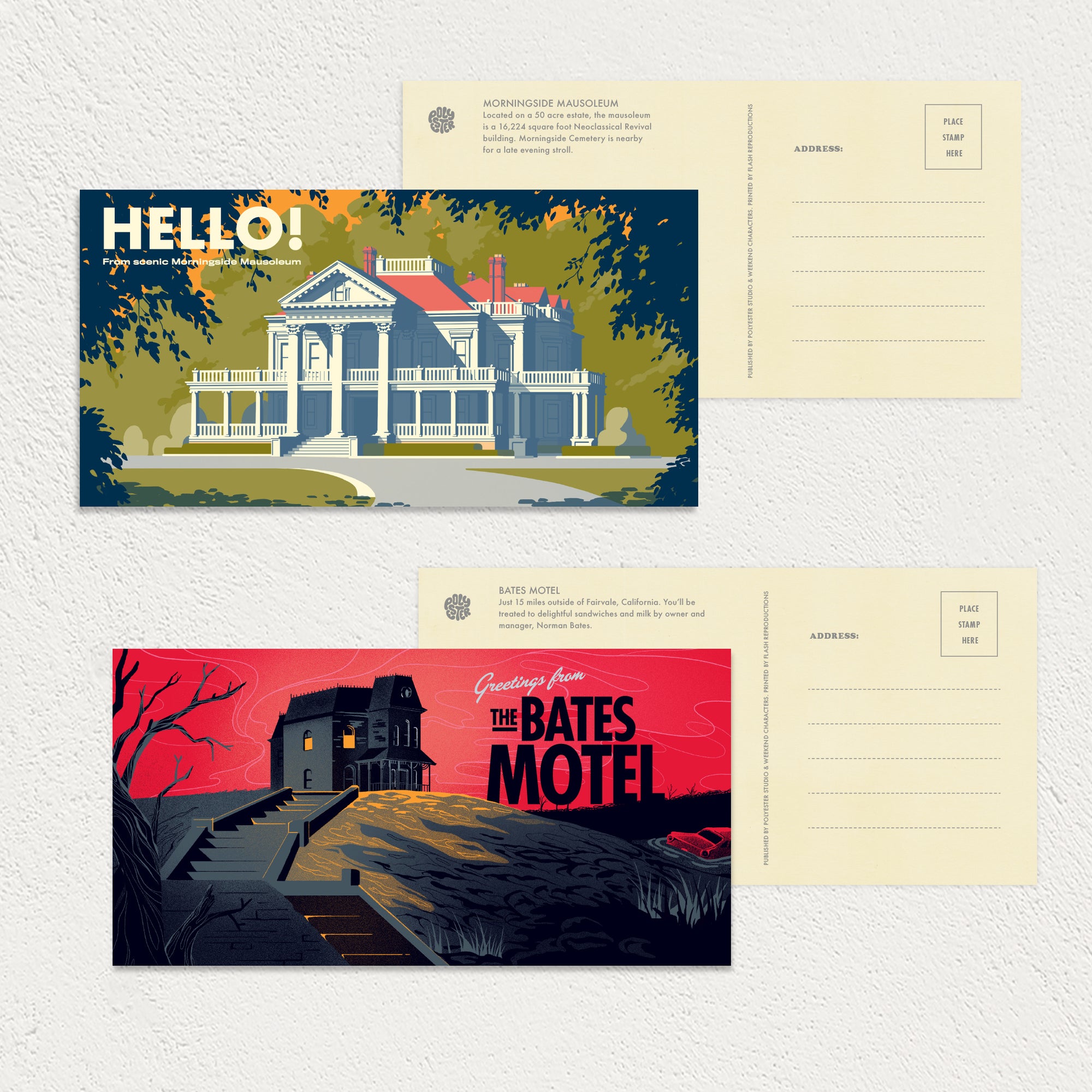 You Will Be Missed: Horror movie postcard set