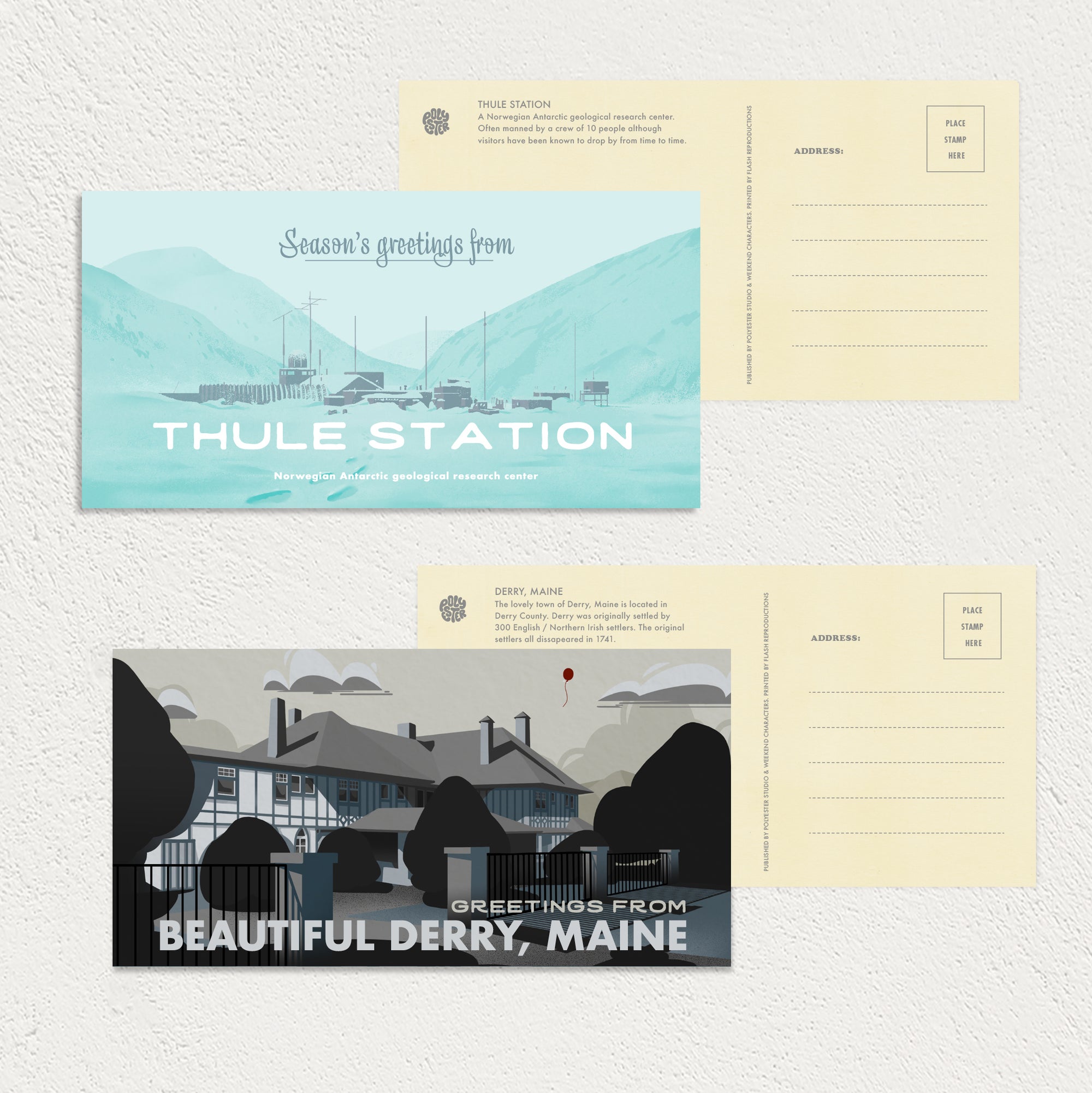 You Will Be Missed: Horror movie postcard set