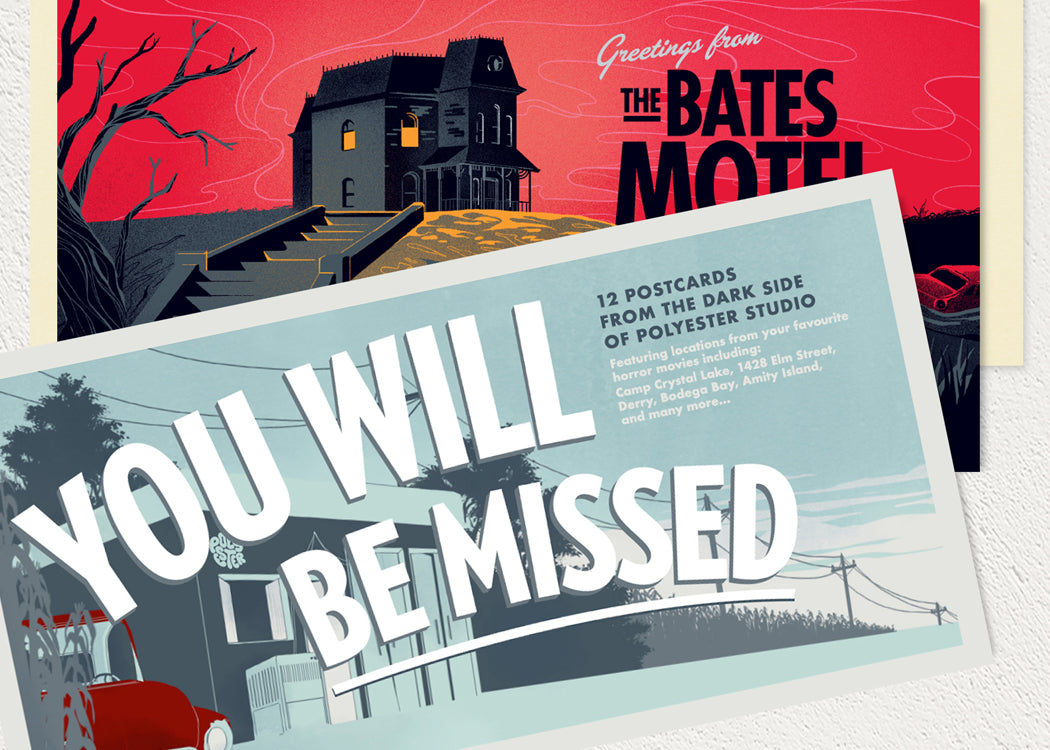 You Will Be Missed: Horror movie postcard set