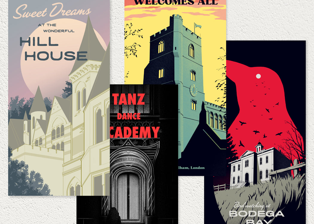 You Will Be Missed: Horror movie postcard set