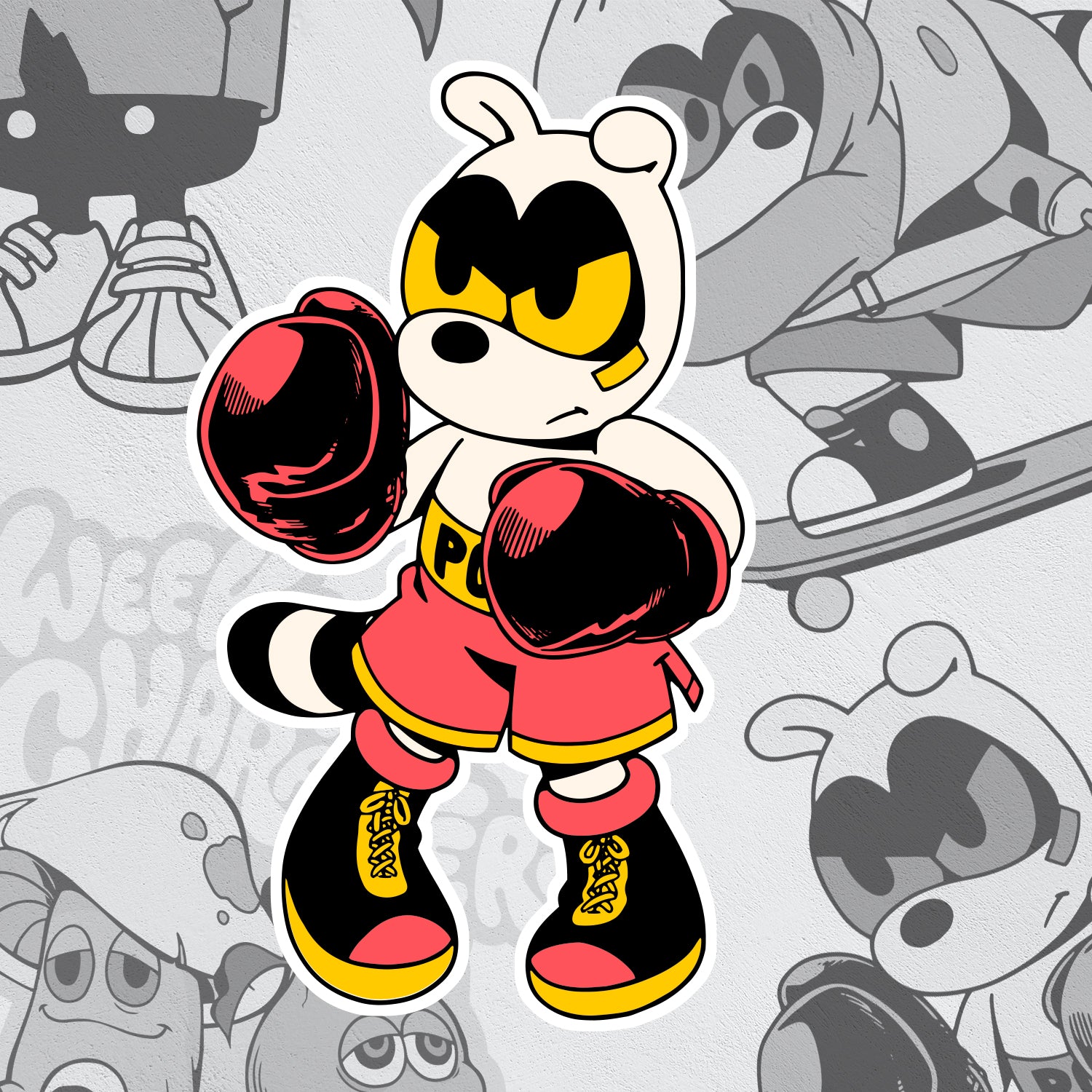Large Stickers: Boxer