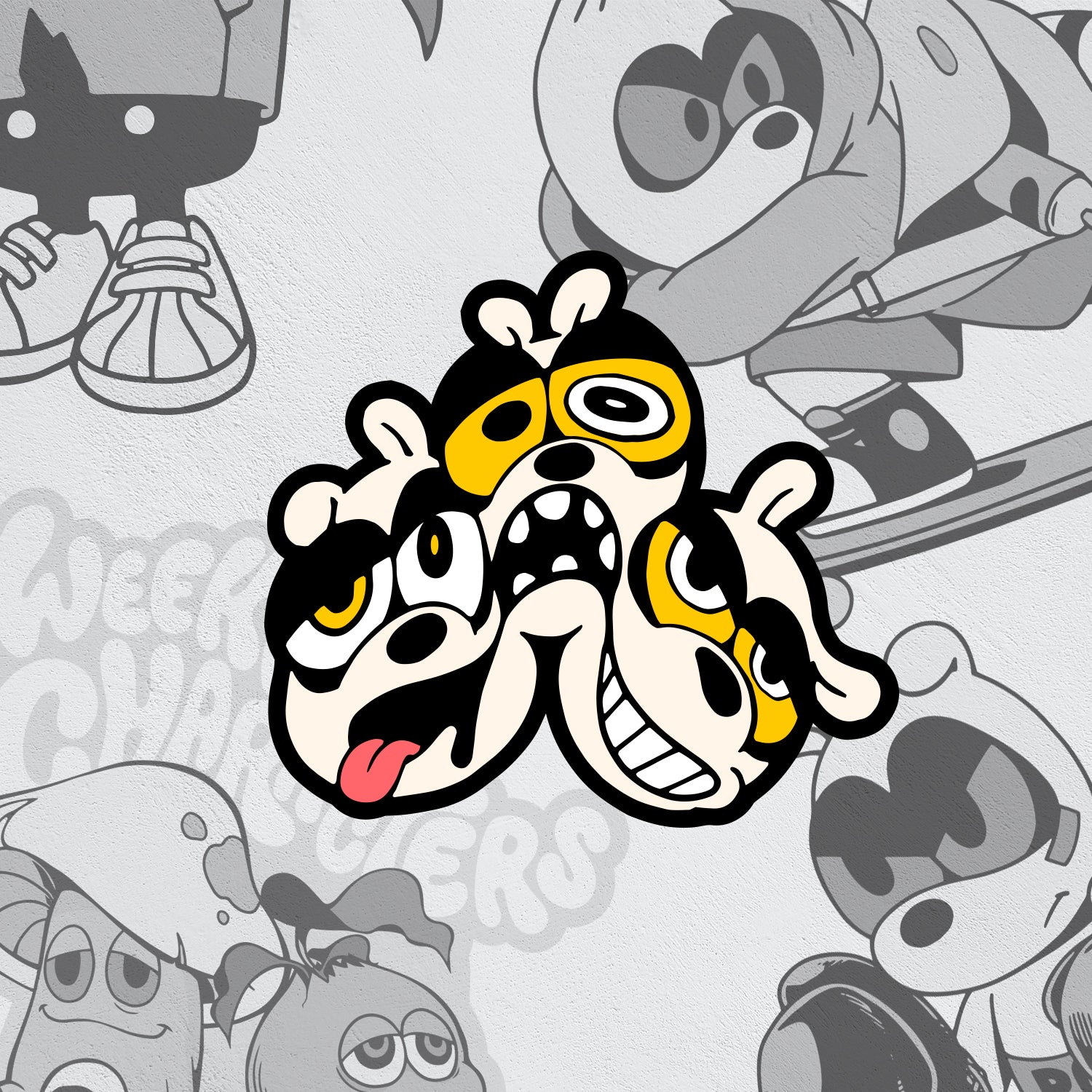 Large Stickers: Tripping out