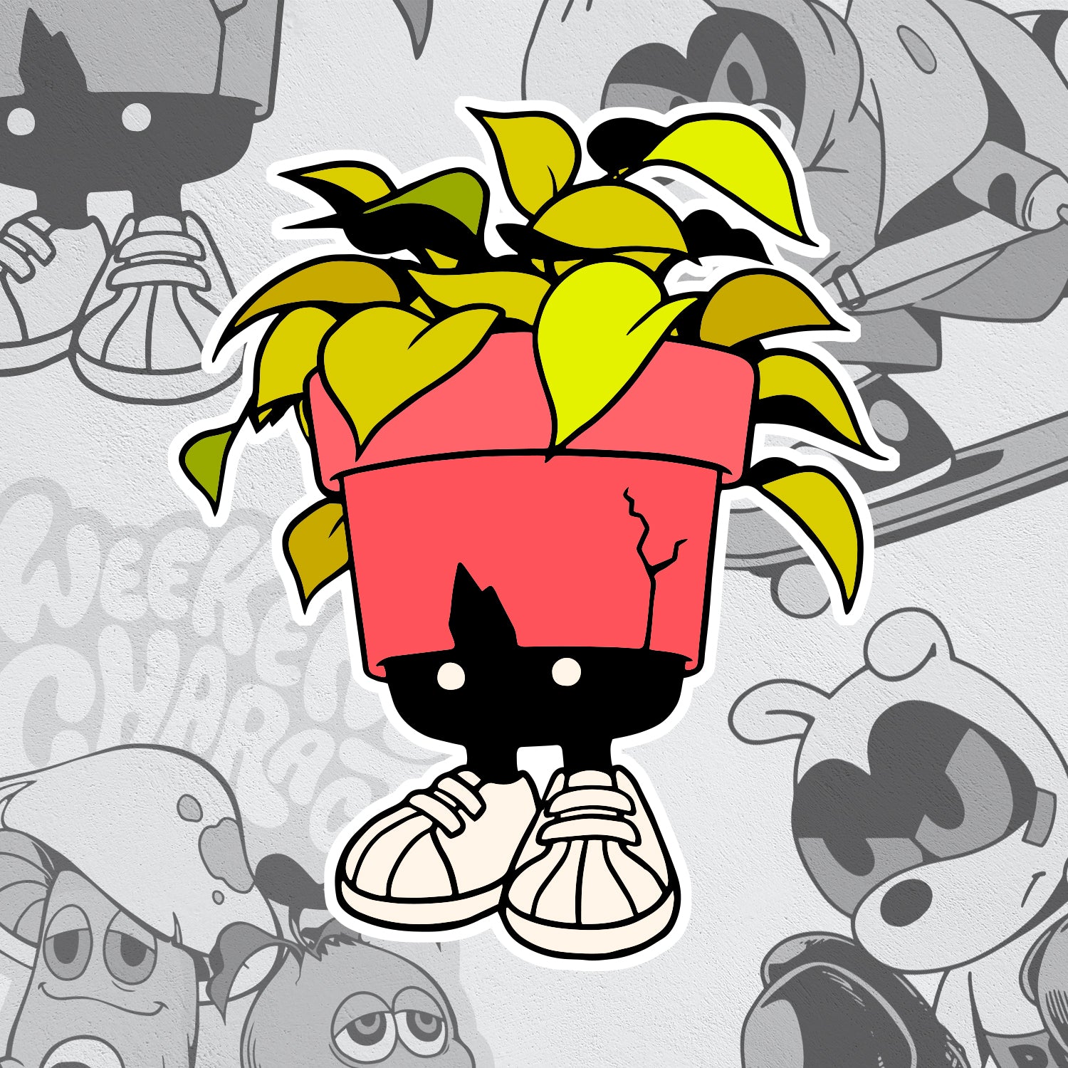 Large Stickers: Planthead