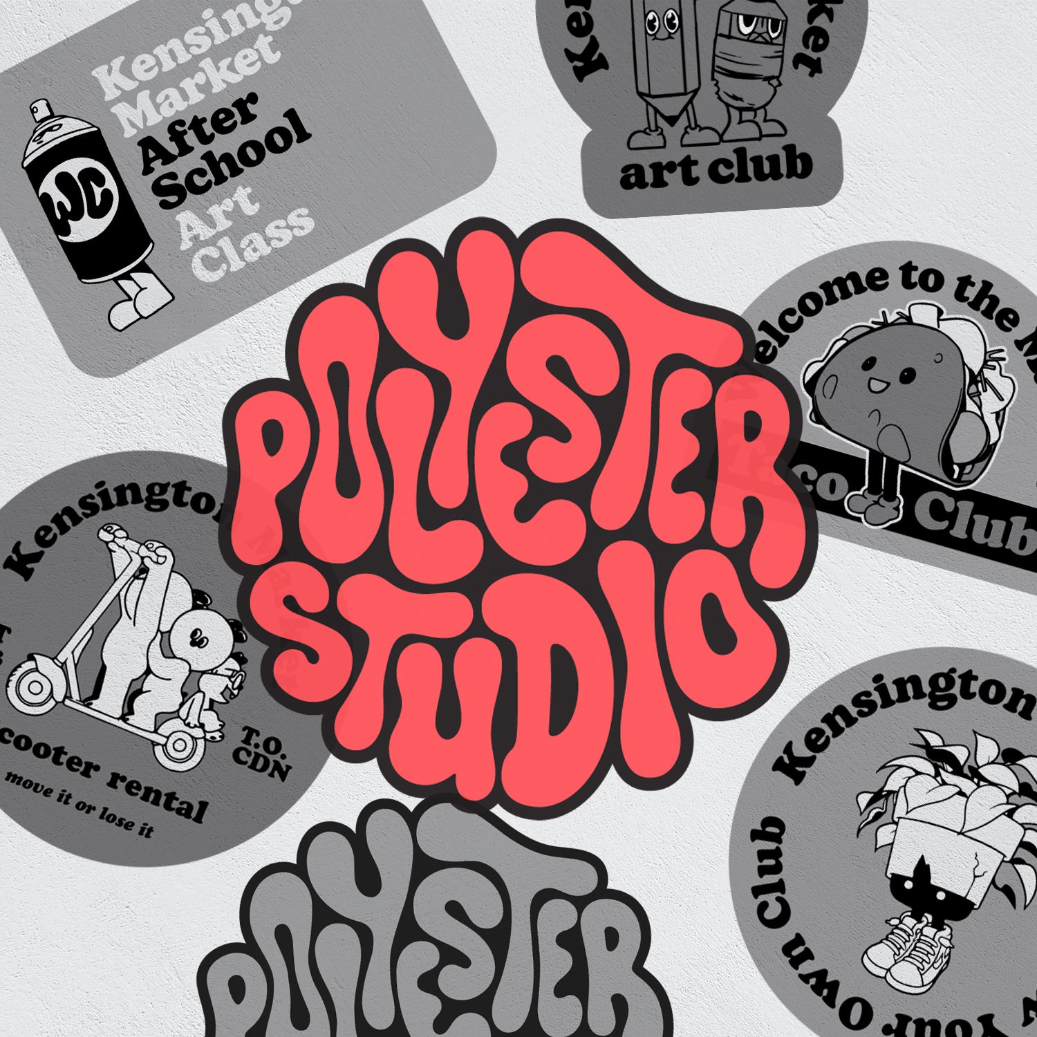 Stickers: Polyester logo
