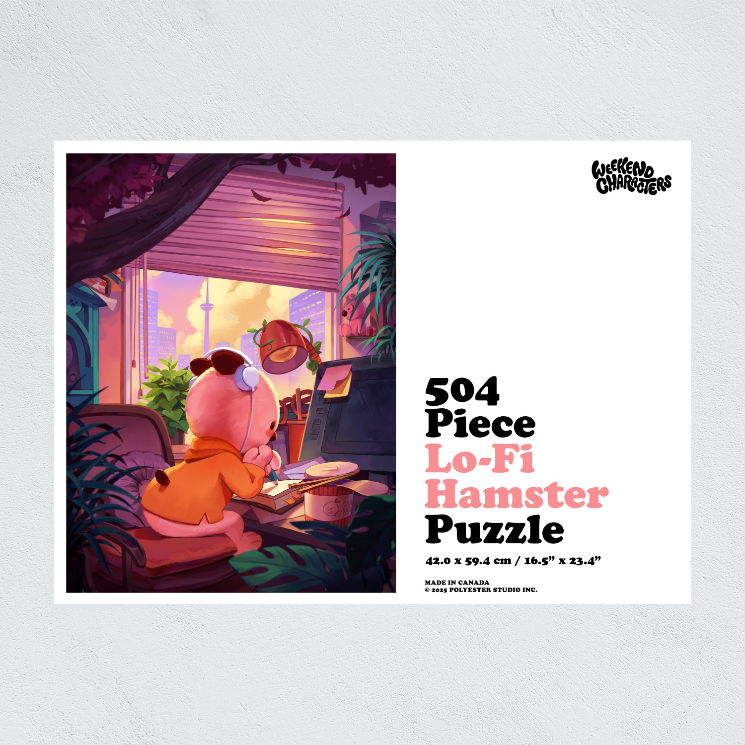 Lo-Fi Hamster JigSaw Puzzle