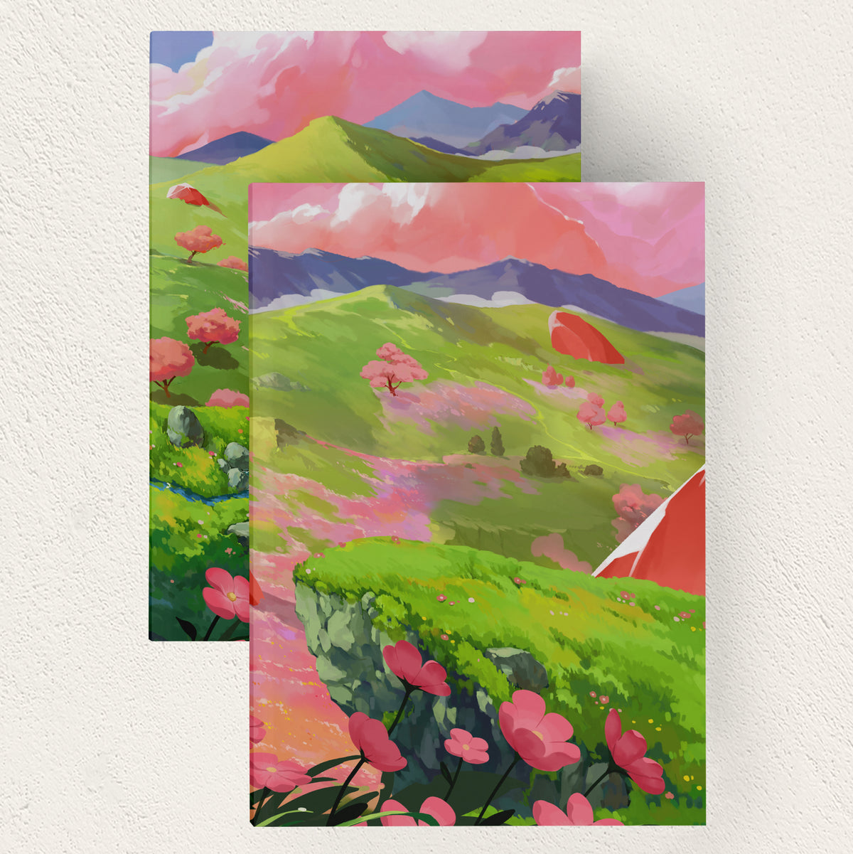 Perfect Bound Crystal landscape sketchbook