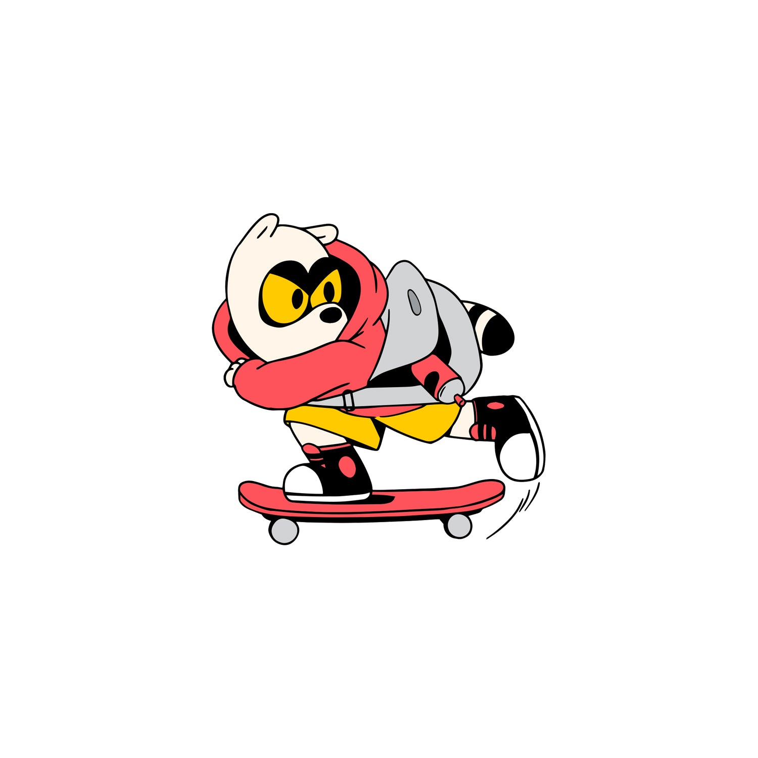 Sticker pack: Raccoon characters set