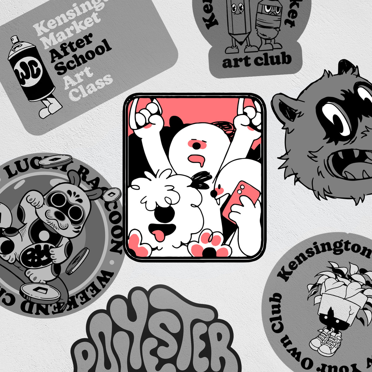 Stickers: Subway Window – Weekend Characters