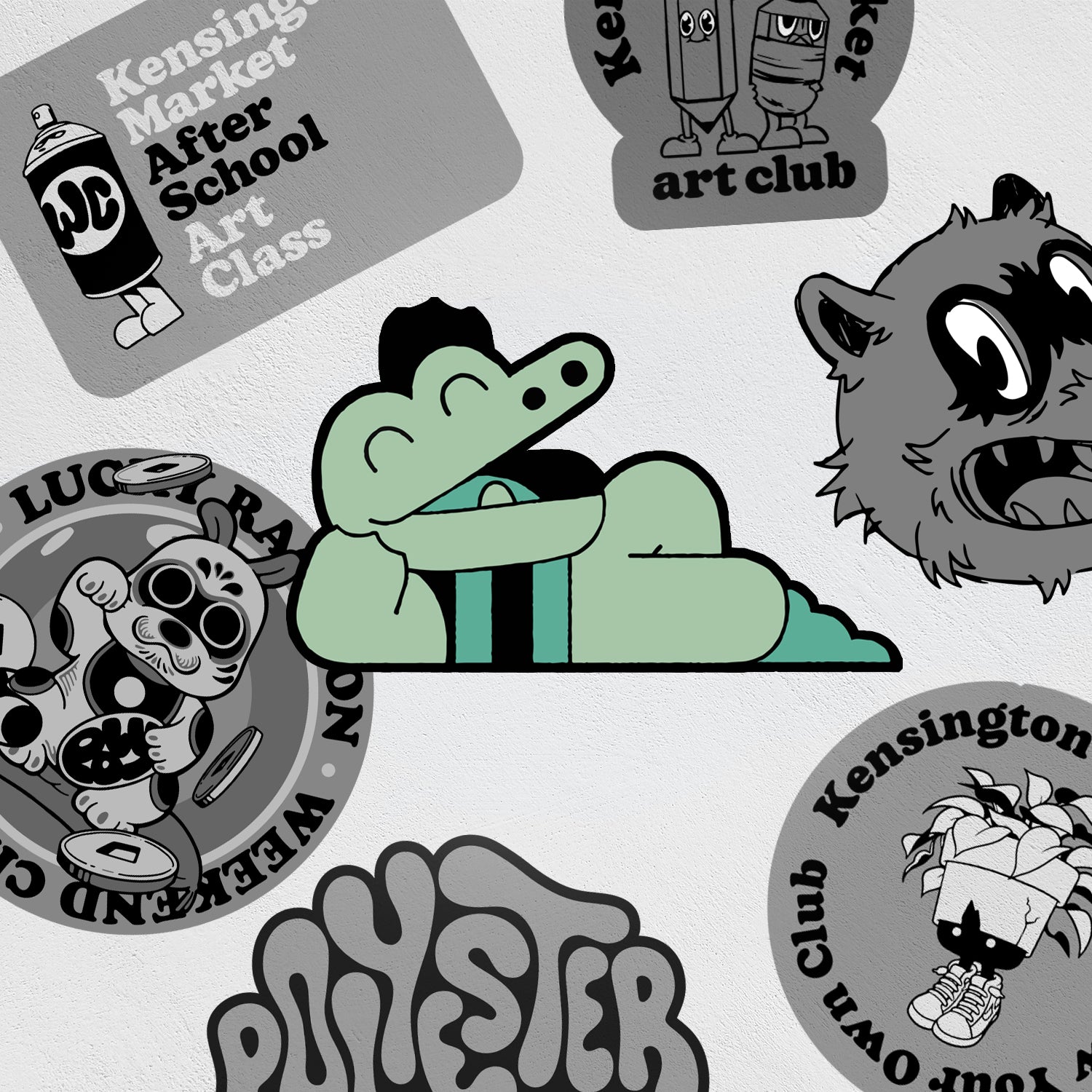 Stickers: Crocodile Smile