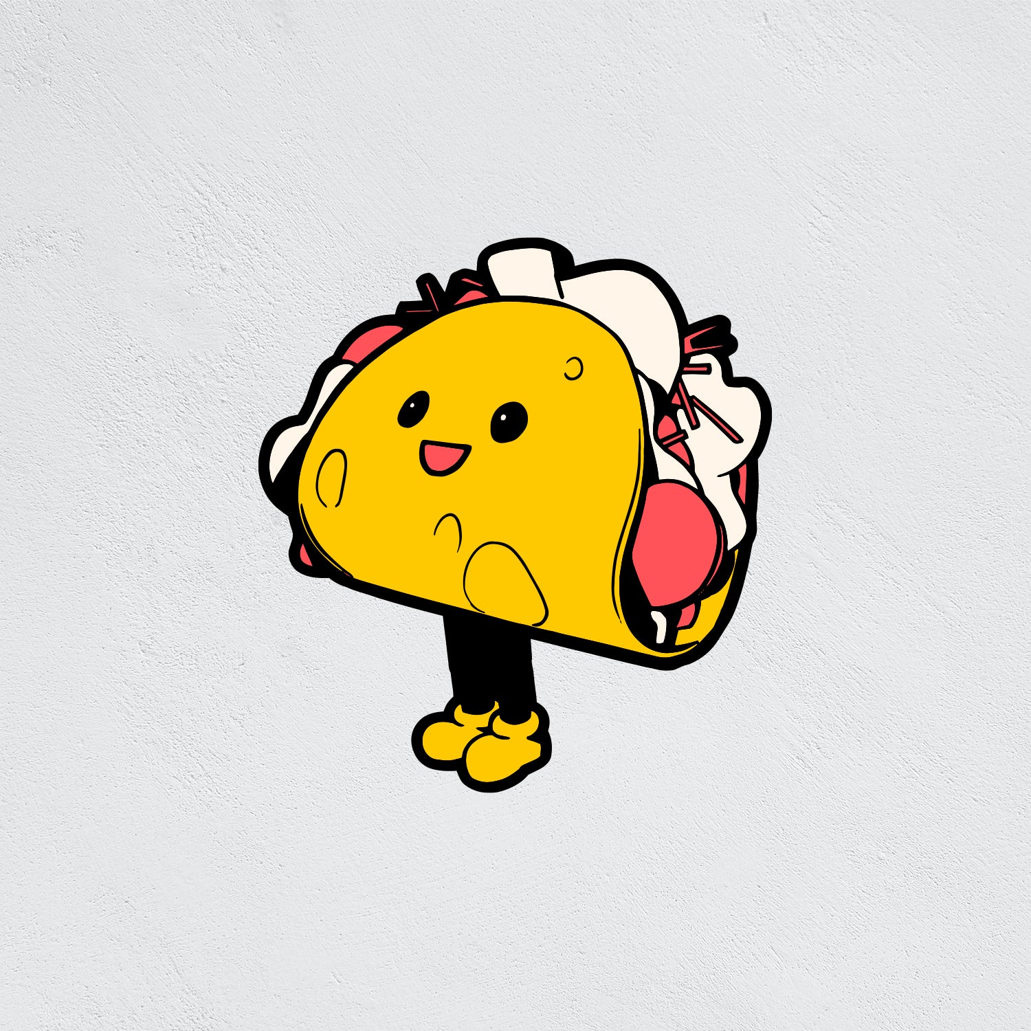 Large Stickers: Taco boy
