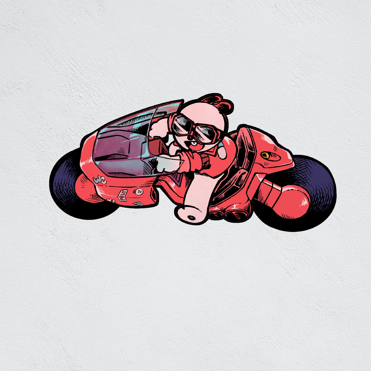 Large Stickers: Akira Hamster