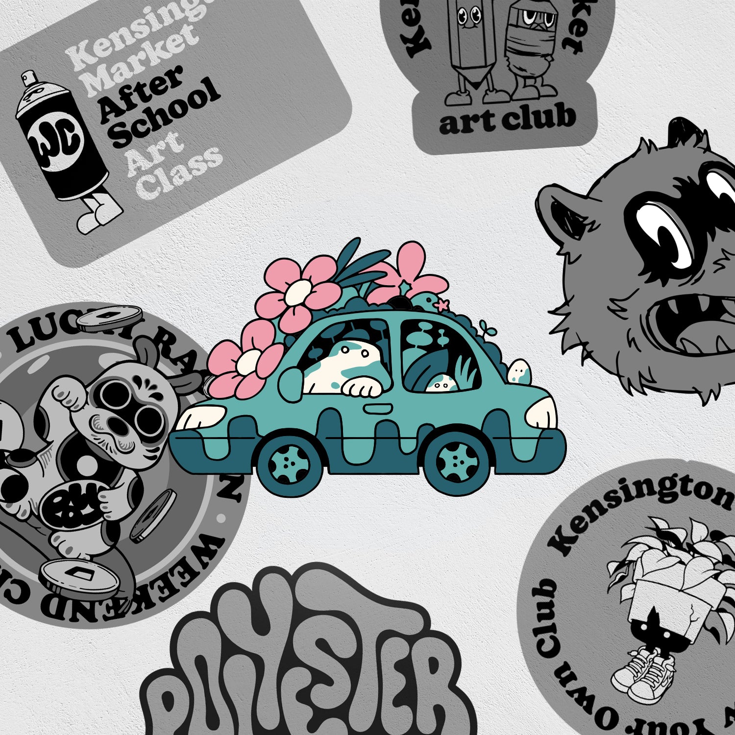Stickers: Market Car