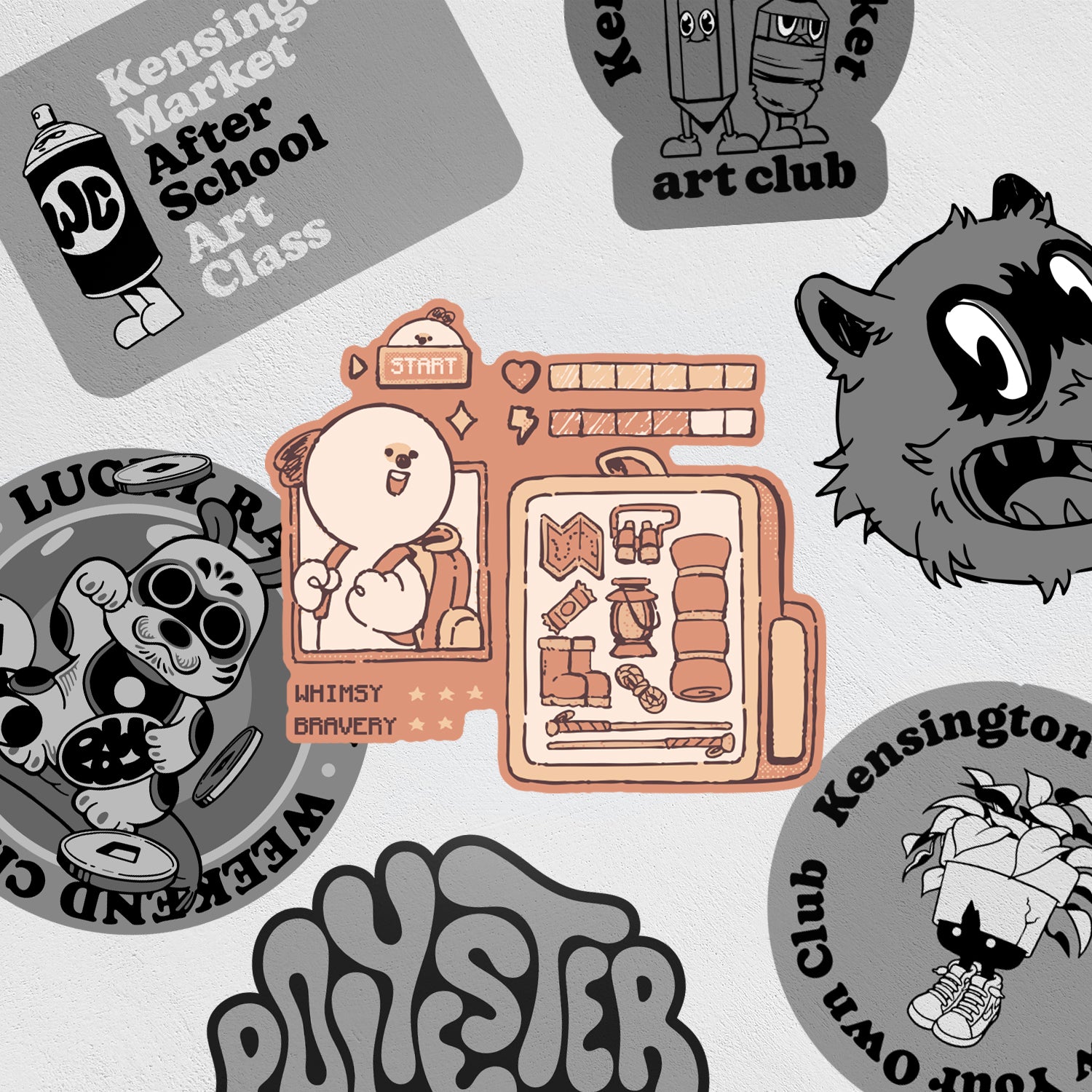 Stickers: Level up Hamster