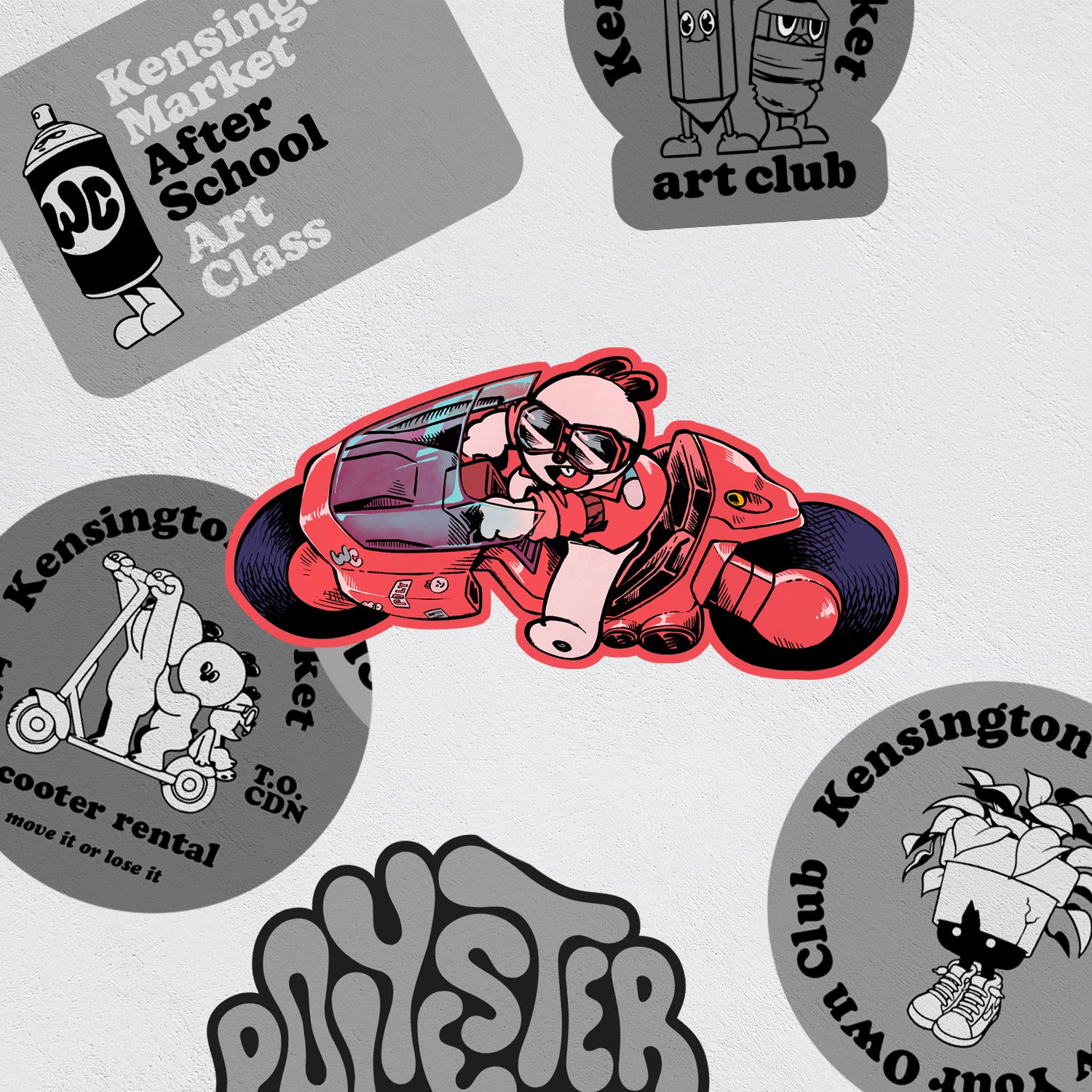 Stickers: Akira Hamster