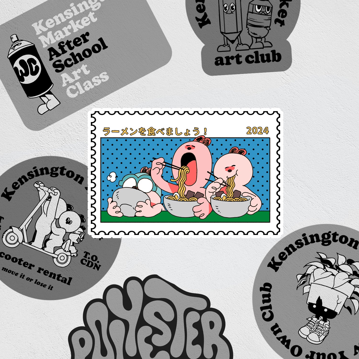 Stickers: Hamster Ramen