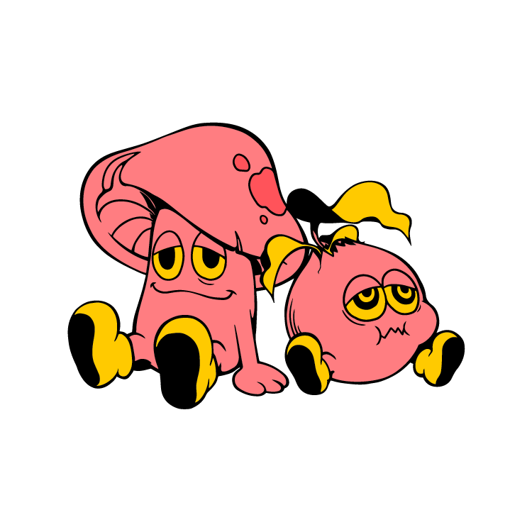 Sticker pack: Strange characters set