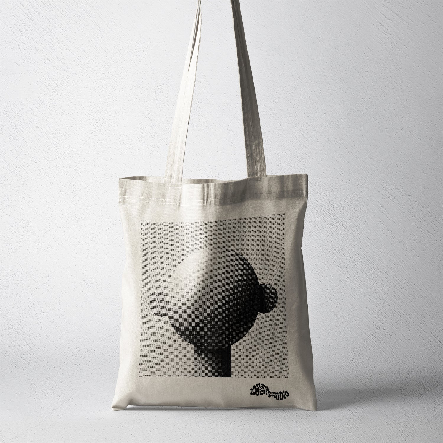 Graphic Head Natural Tote Bag