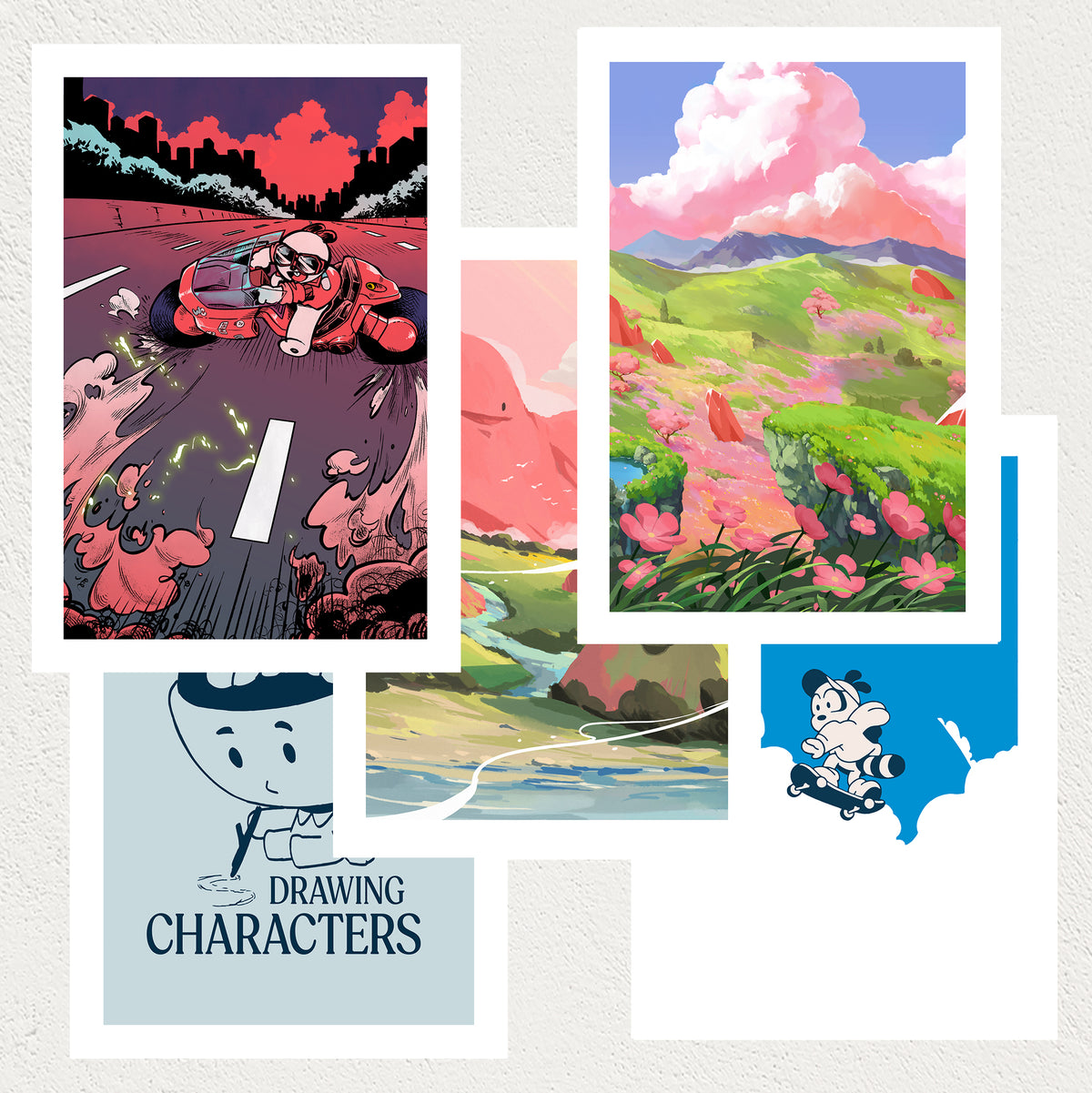 Set 5: Born to Wander mini print set