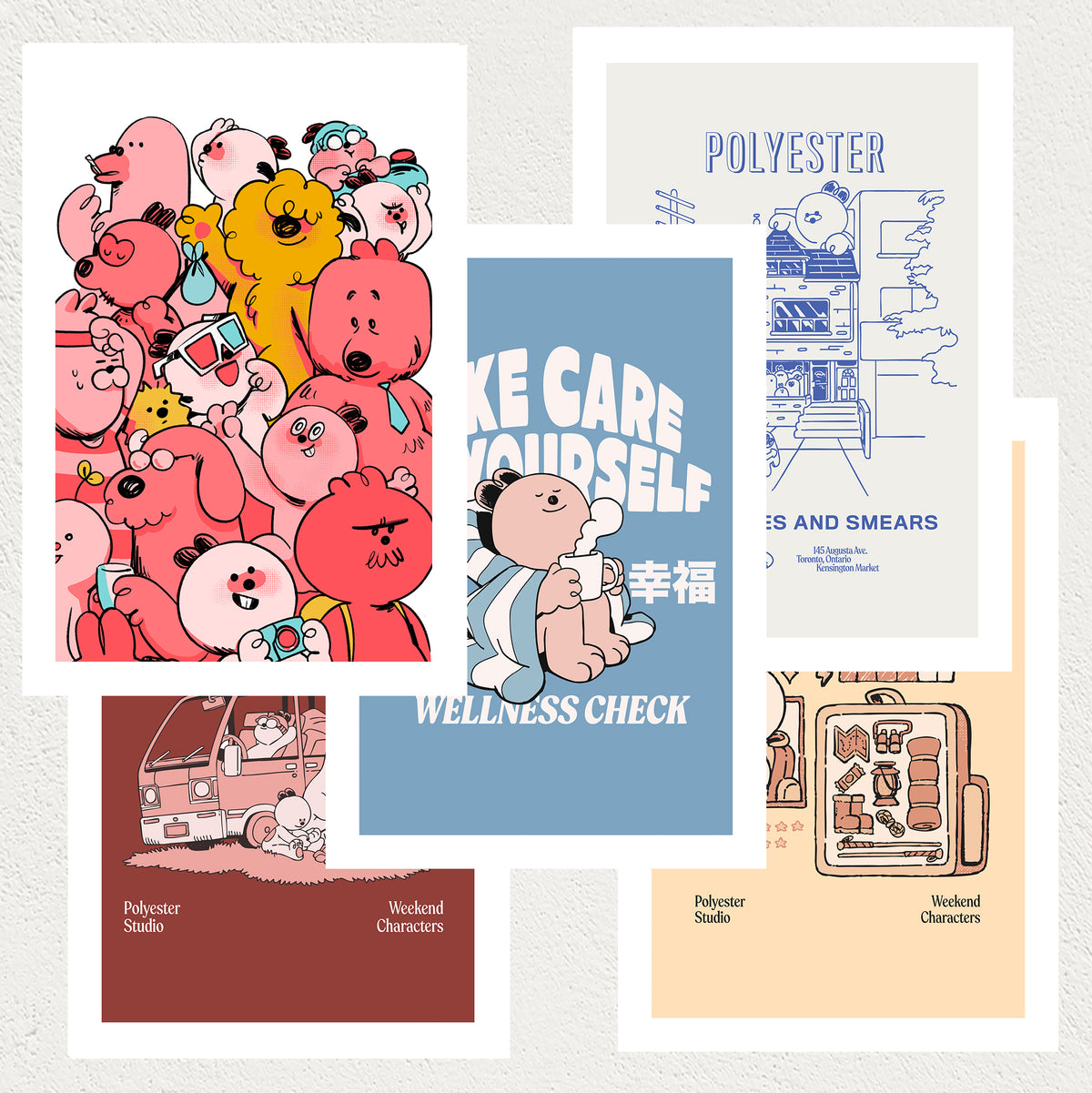 Set 6: Live Characterfully mini print set