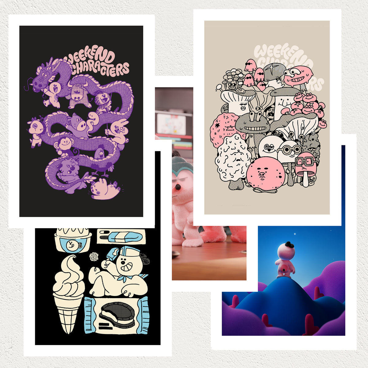 Set 6: Live Characterfully mini print set
