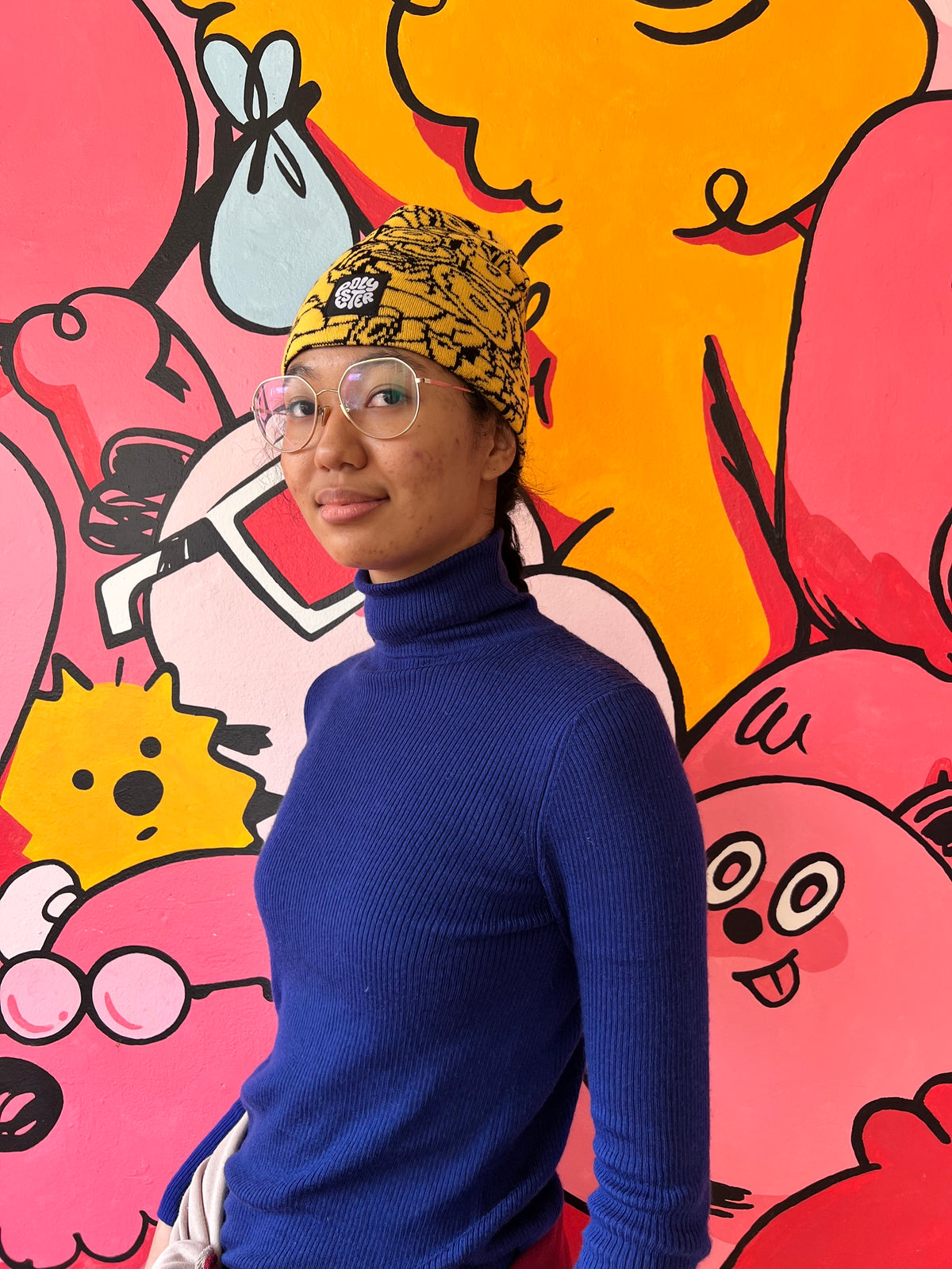 Weekend Characters Yellow Beanie