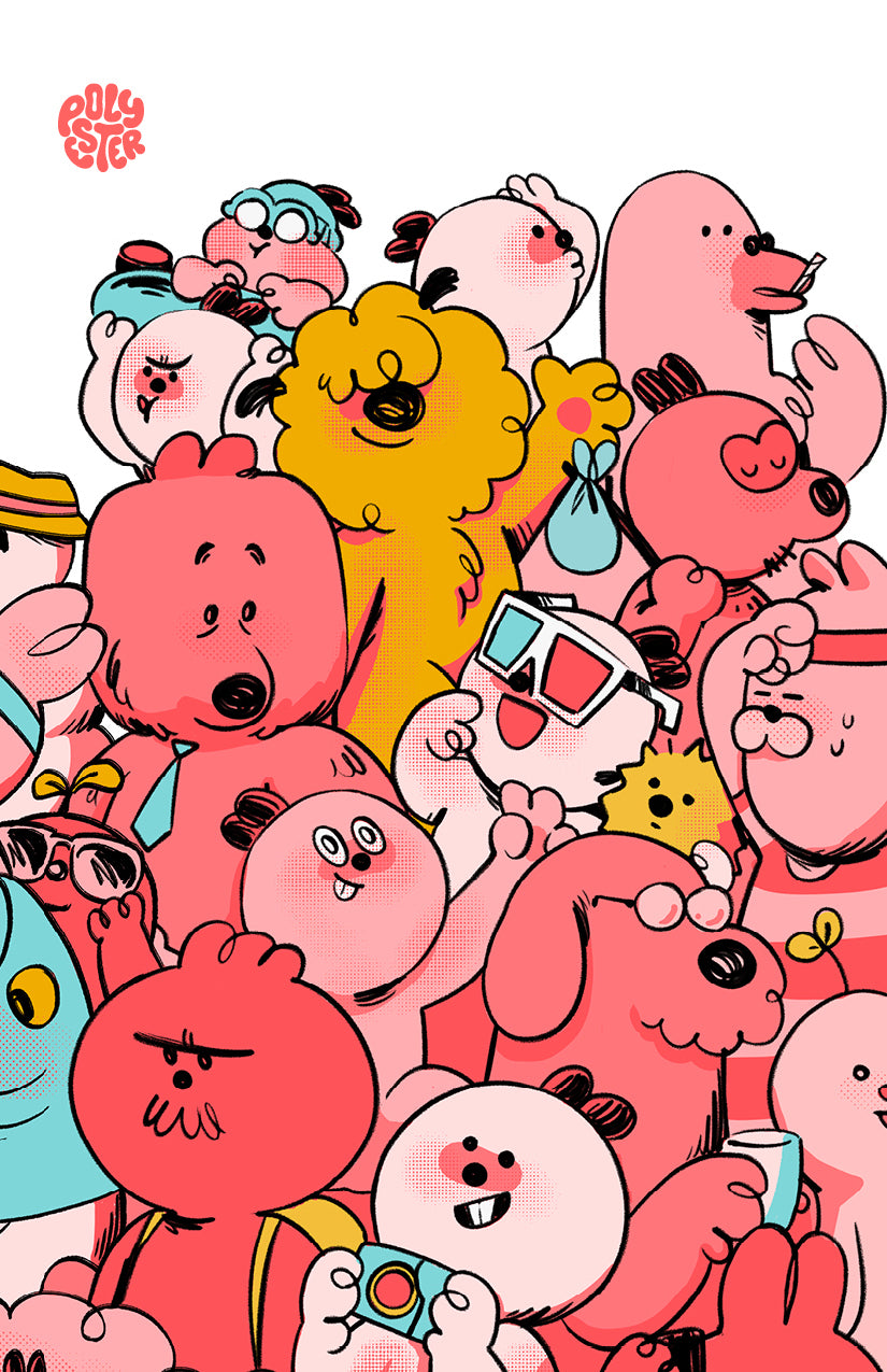 Fun Crowd Greeting Card Large