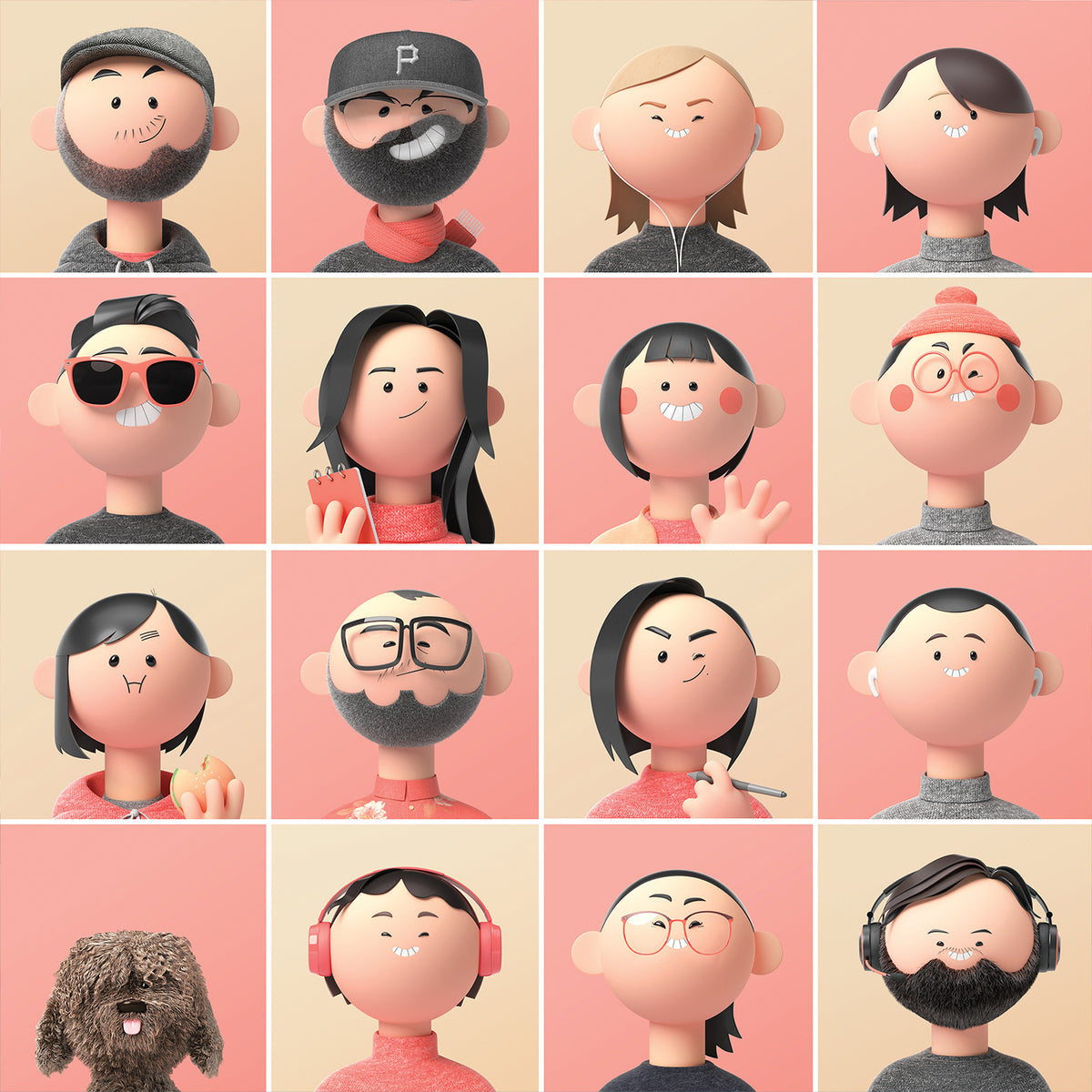 Polyester Character Weekend Characters by Polyester Studio