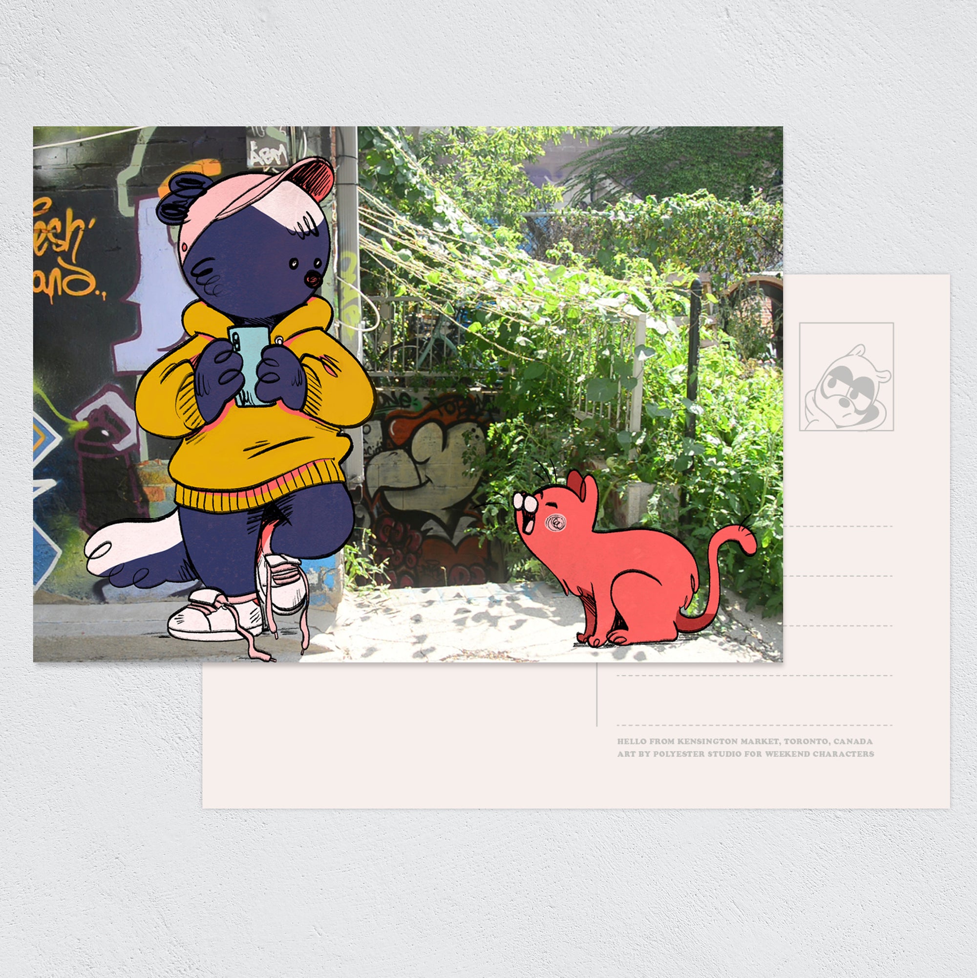 Toronto Postcard set: Raccoons and friends – Set of 13