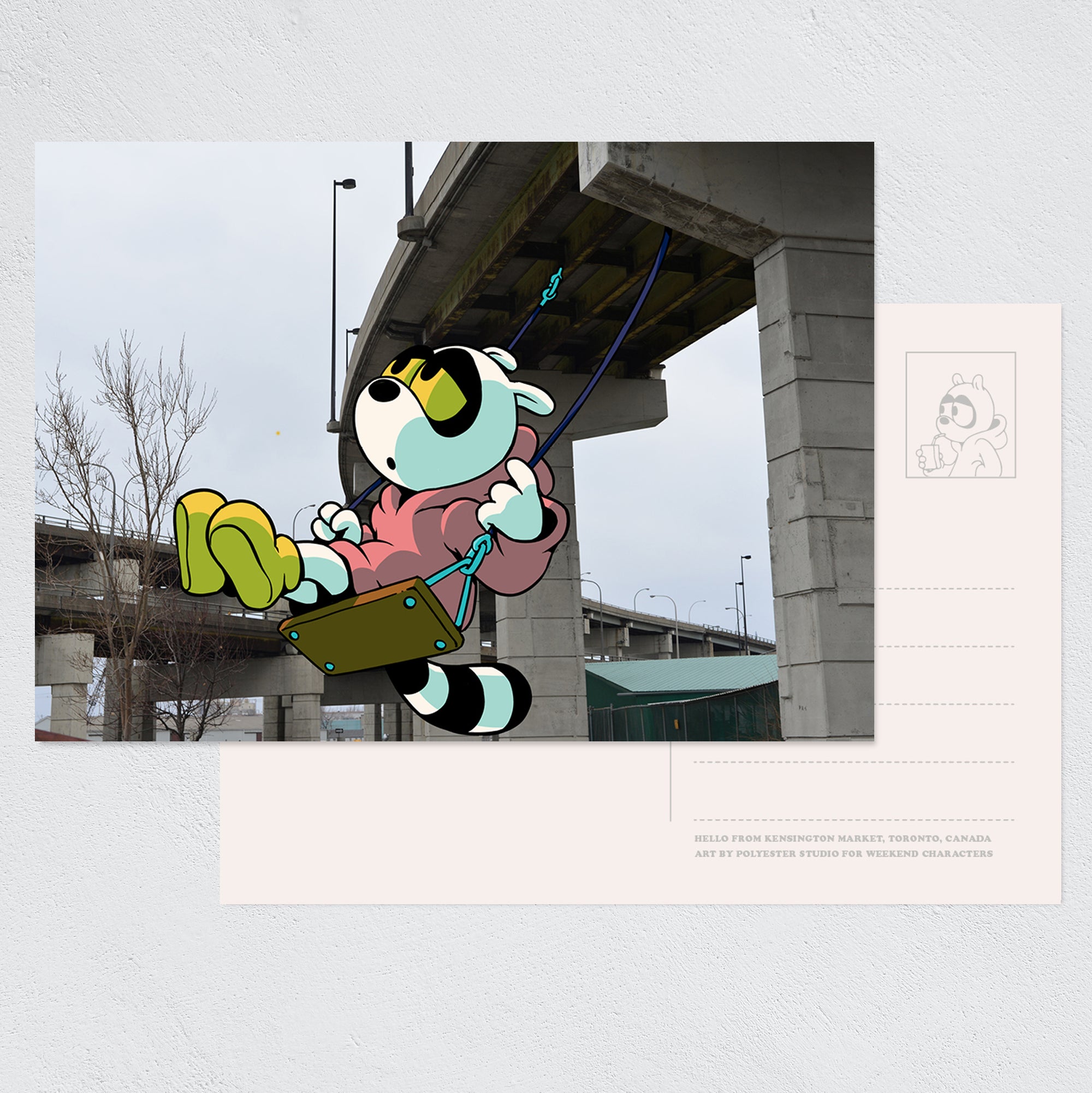 Toronto Postcard set: Raccoons and friends – Set of 13