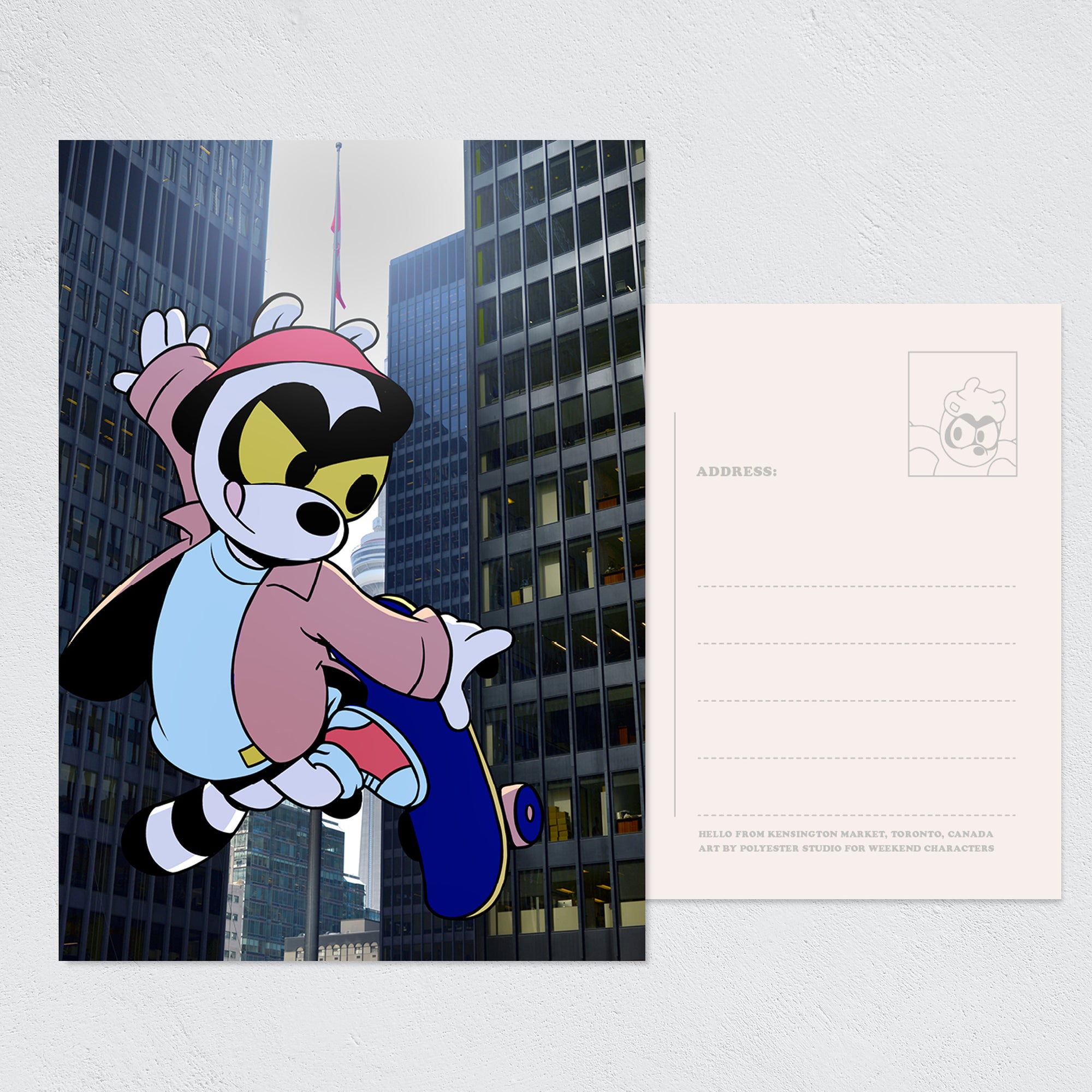 Toronto Postcard set: Raccoons and friends – Set of 13