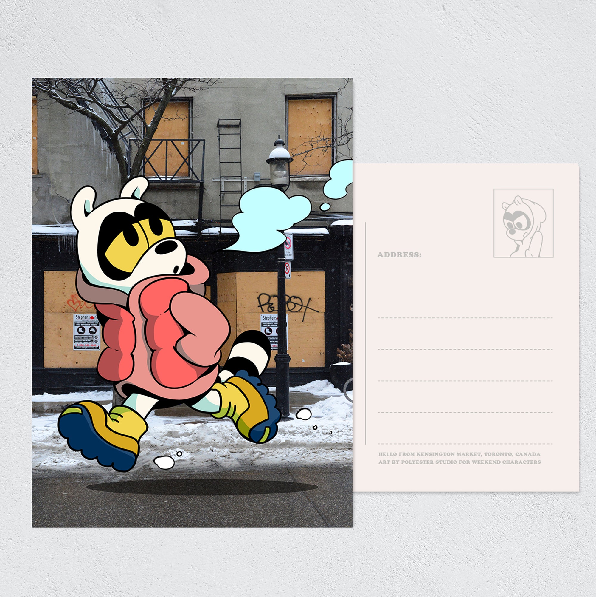Toronto Postcard set: Raccoons and friends – Set of 13