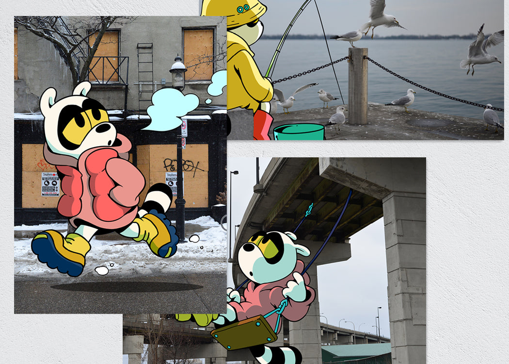 Toronto Postcard set: Raccoons and friends – Set of 13